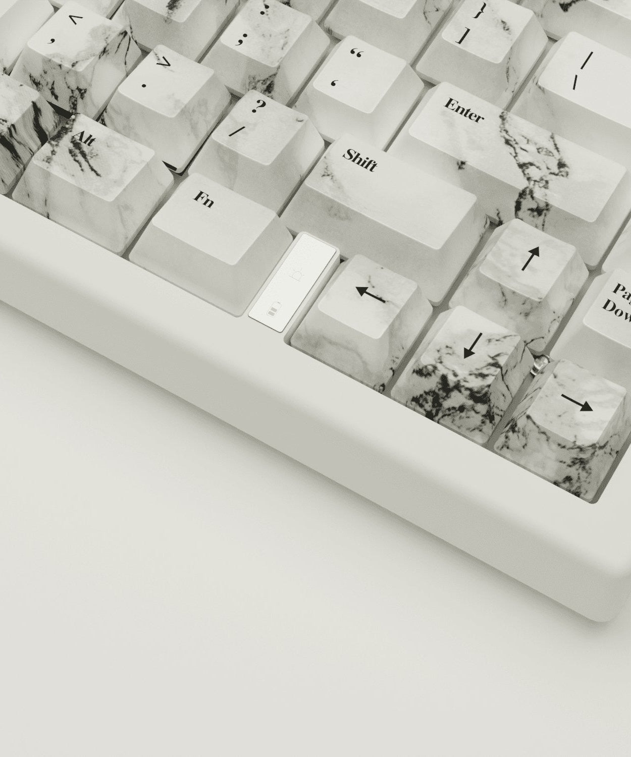 Marble Design Keycaps and Mechanical Keyboard