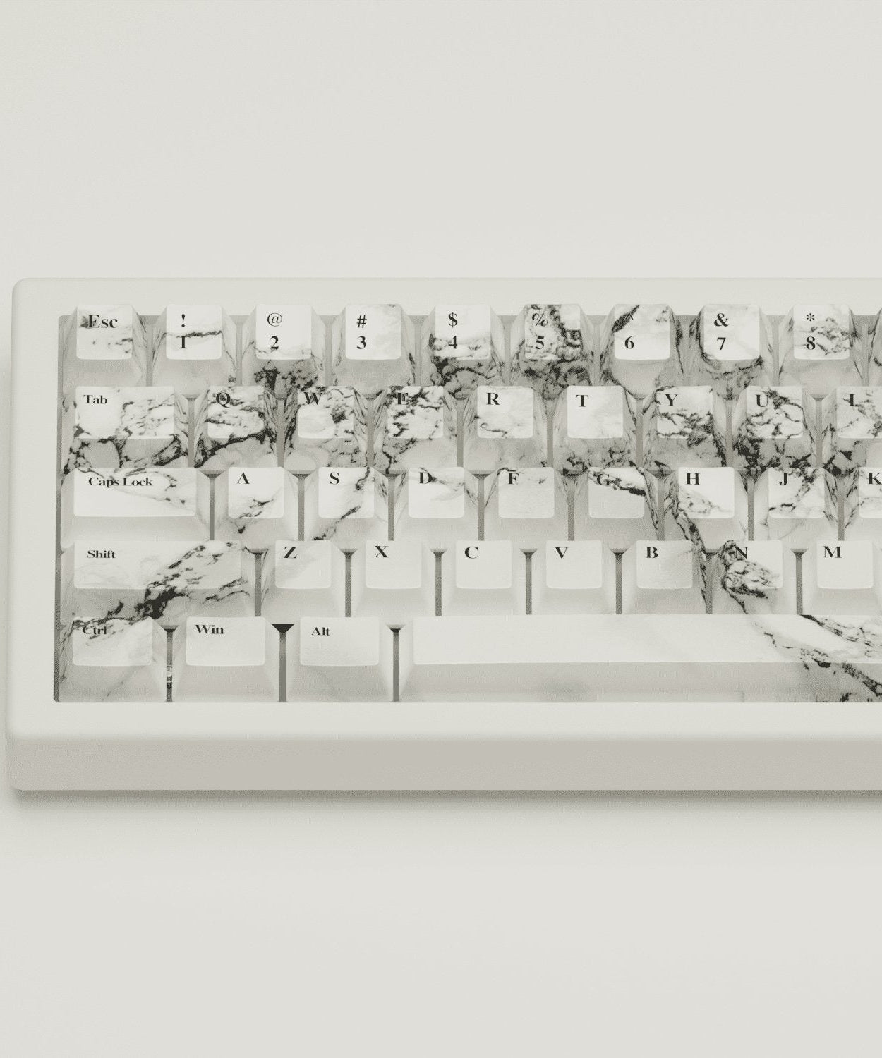 Marble Design Keycaps and Mechanical Keyboard