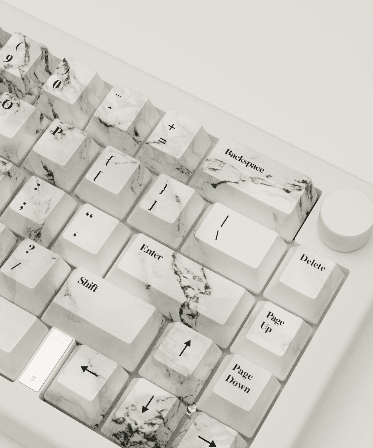 Marble Design Keycaps and Mechanical Keyboard