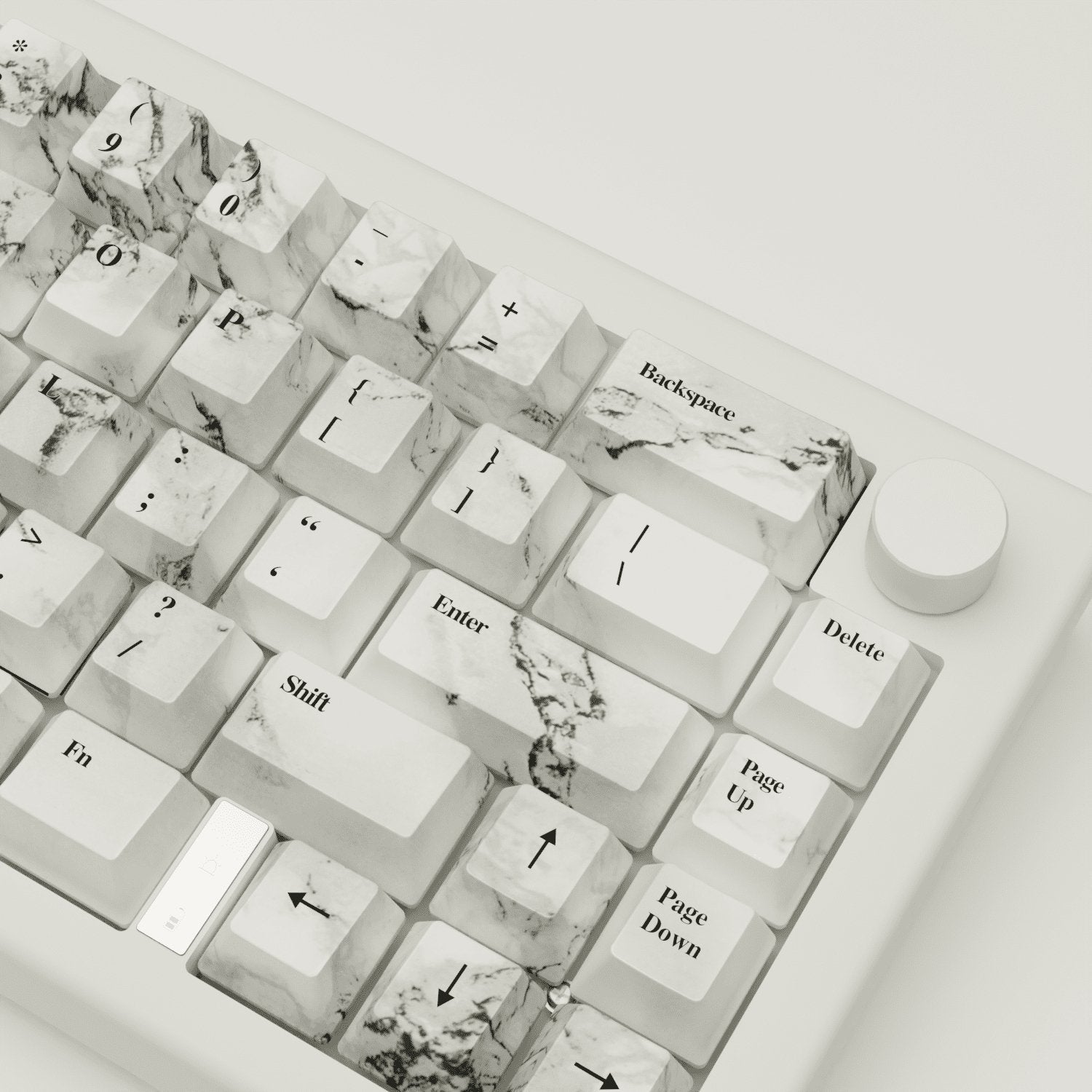 Marble Design Keycaps and Mechanical Keyboard