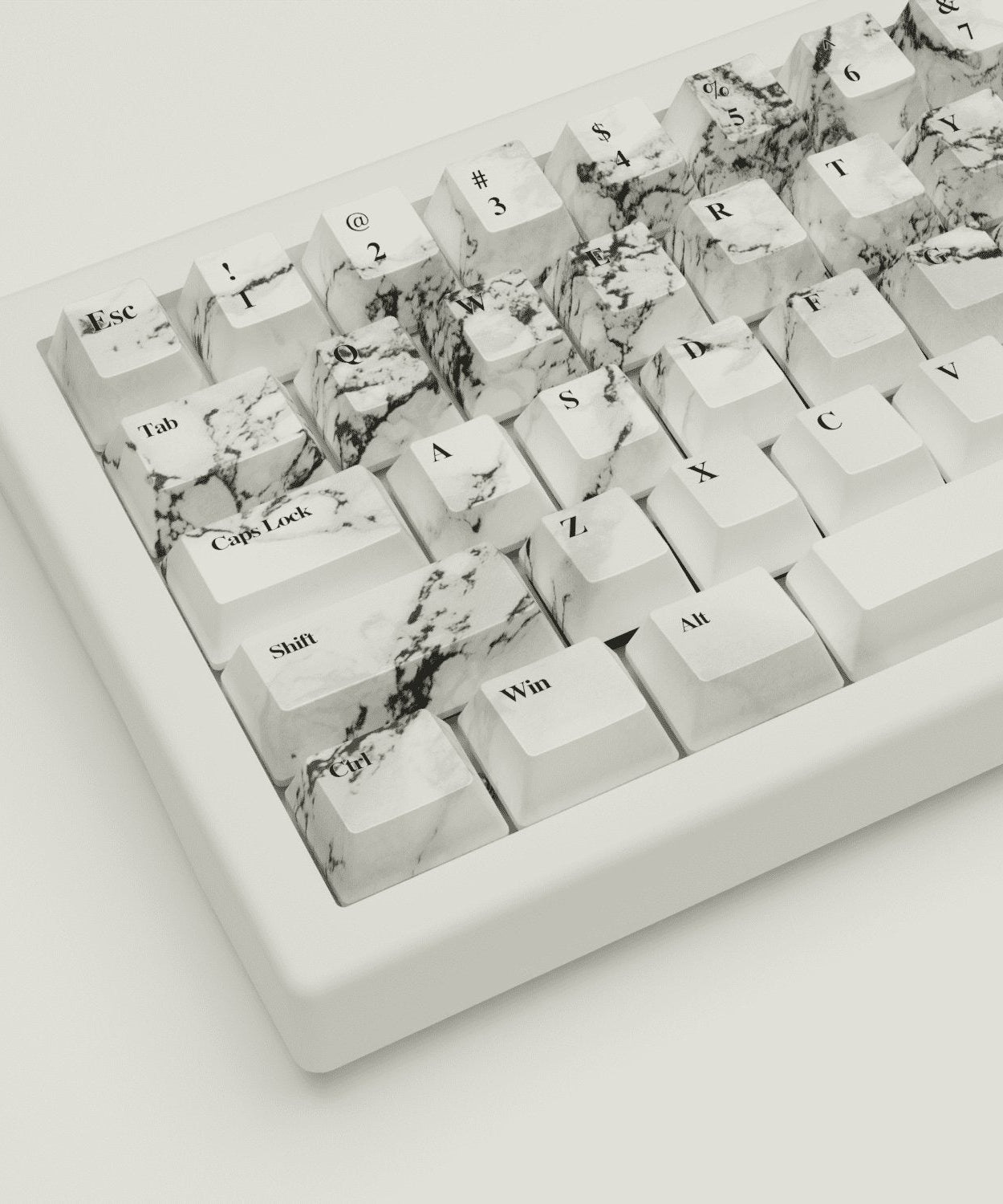 Marble Design Keycaps and Mechanical Keyboard
