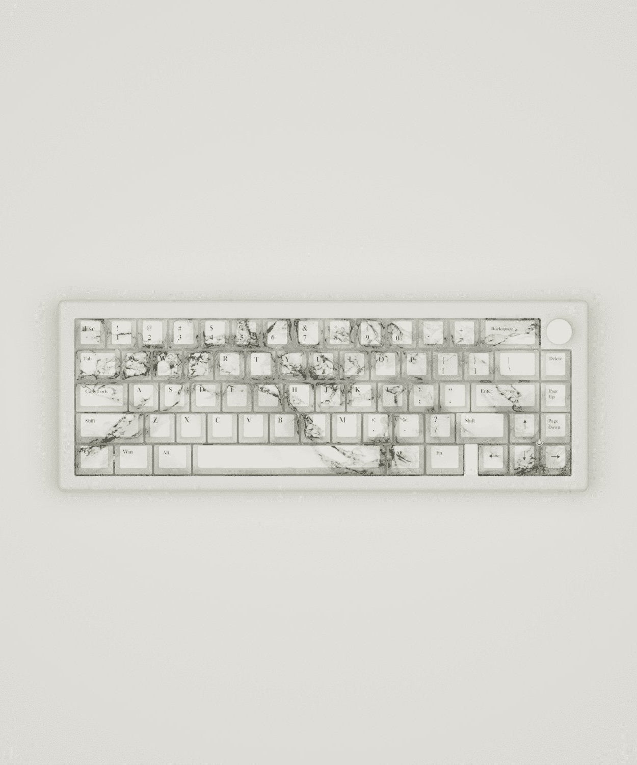 Marble Design Keycaps and Mechanical Keyboard