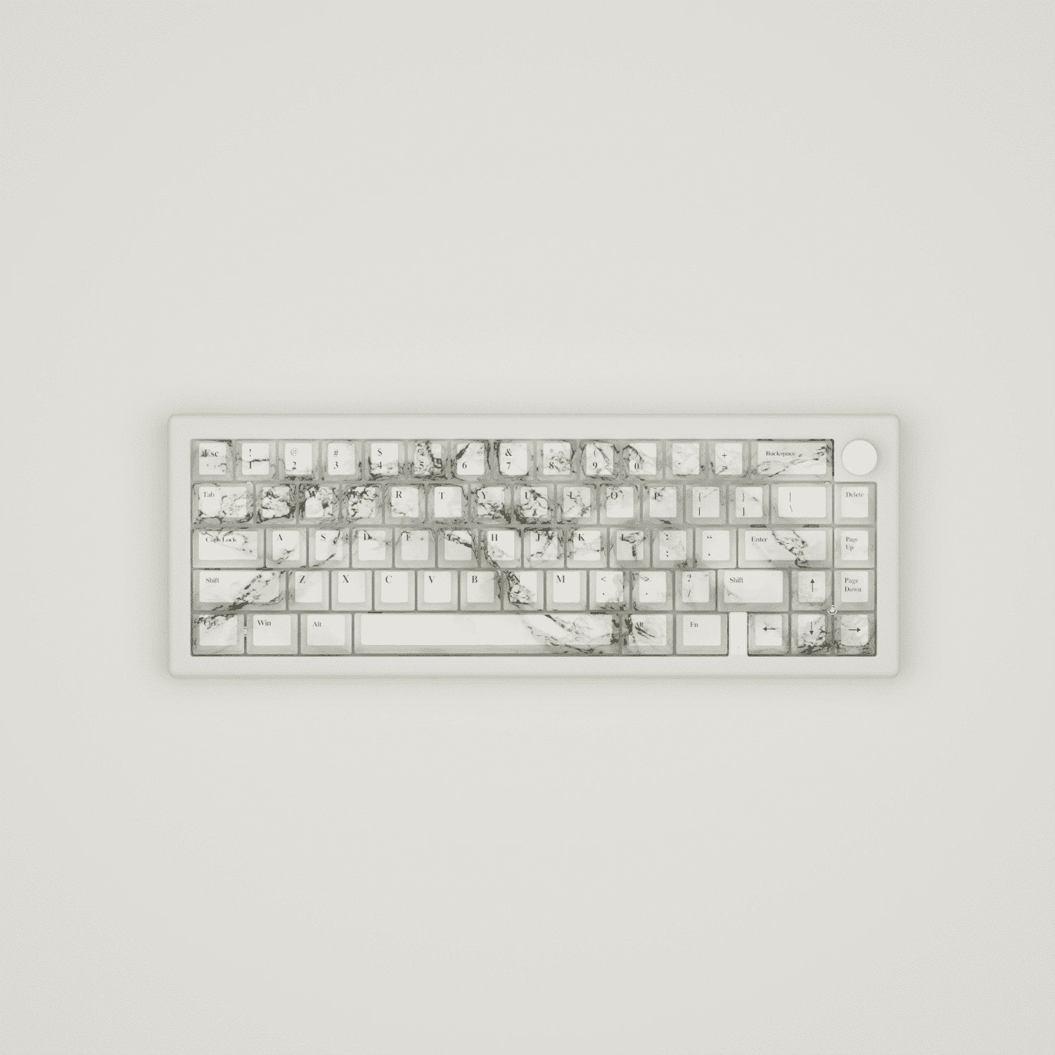 Marble Design Keycaps and Mechanical Keyboard