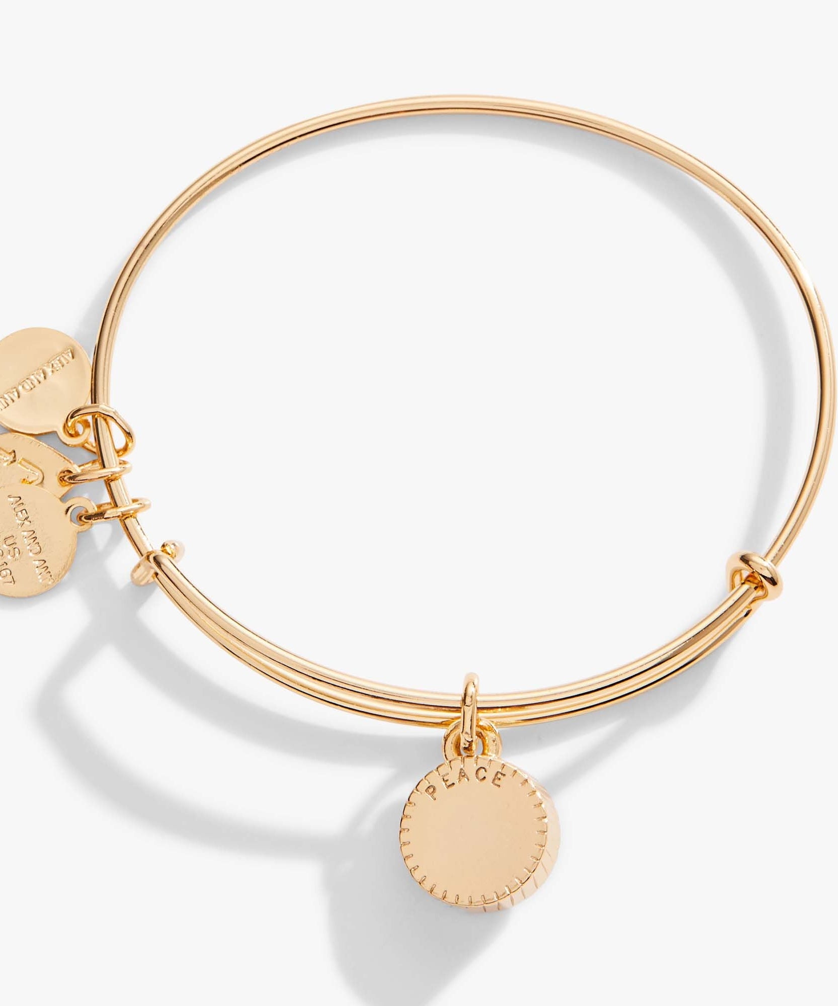 March Birthstone Charm Bangle, Aquamarine