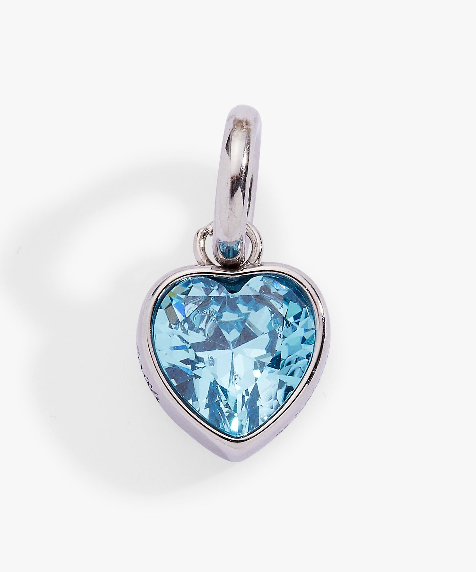 March 'Faith' Heart Birthstone Charm