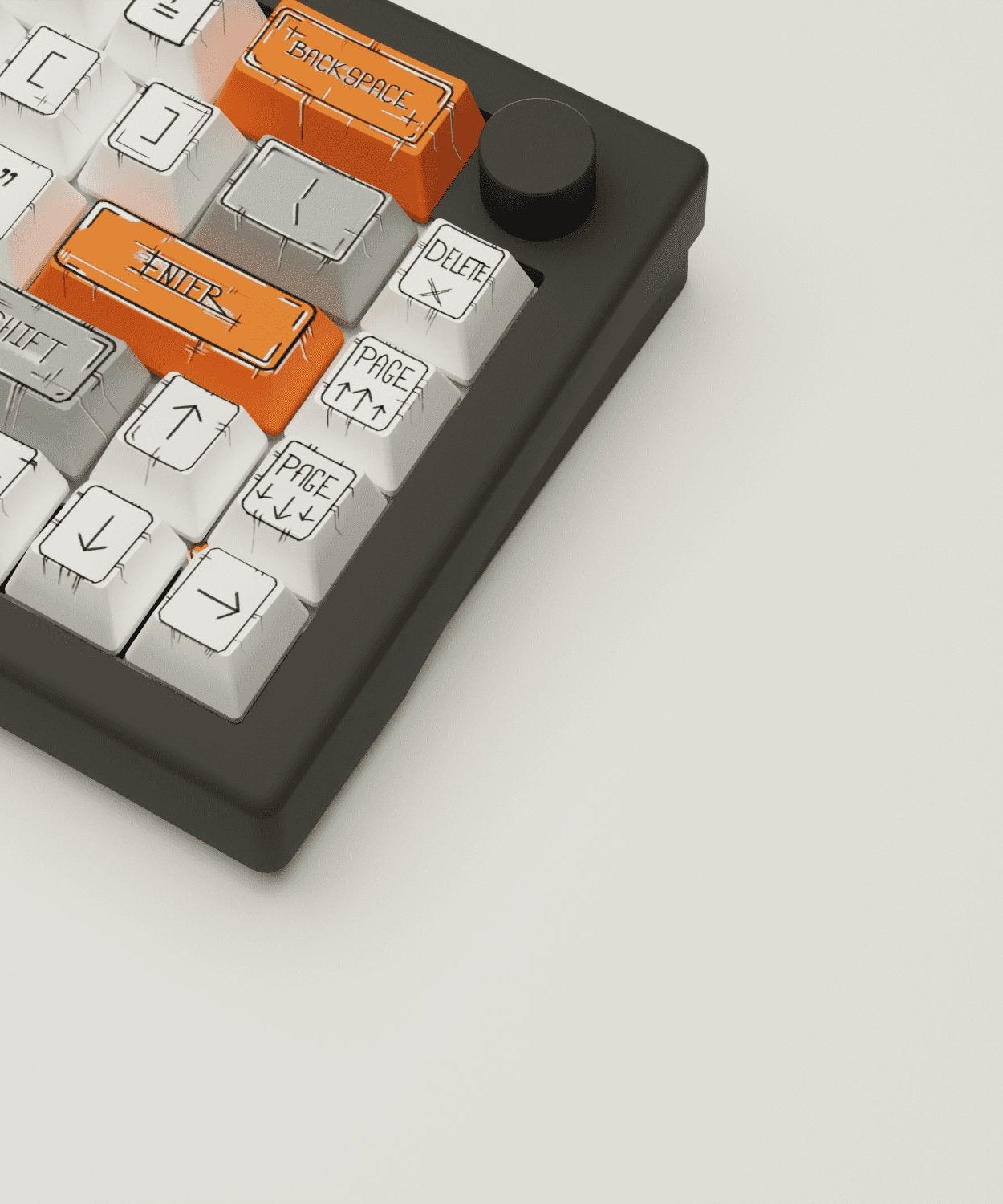 Marker Design Keycaps and Mechanical Keyboard