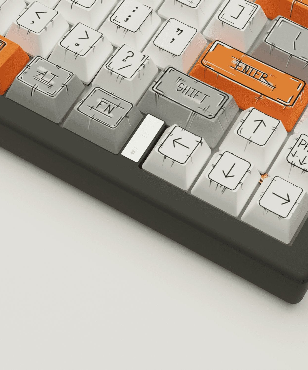 Marker Design Keycaps and Mechanical Keyboard
