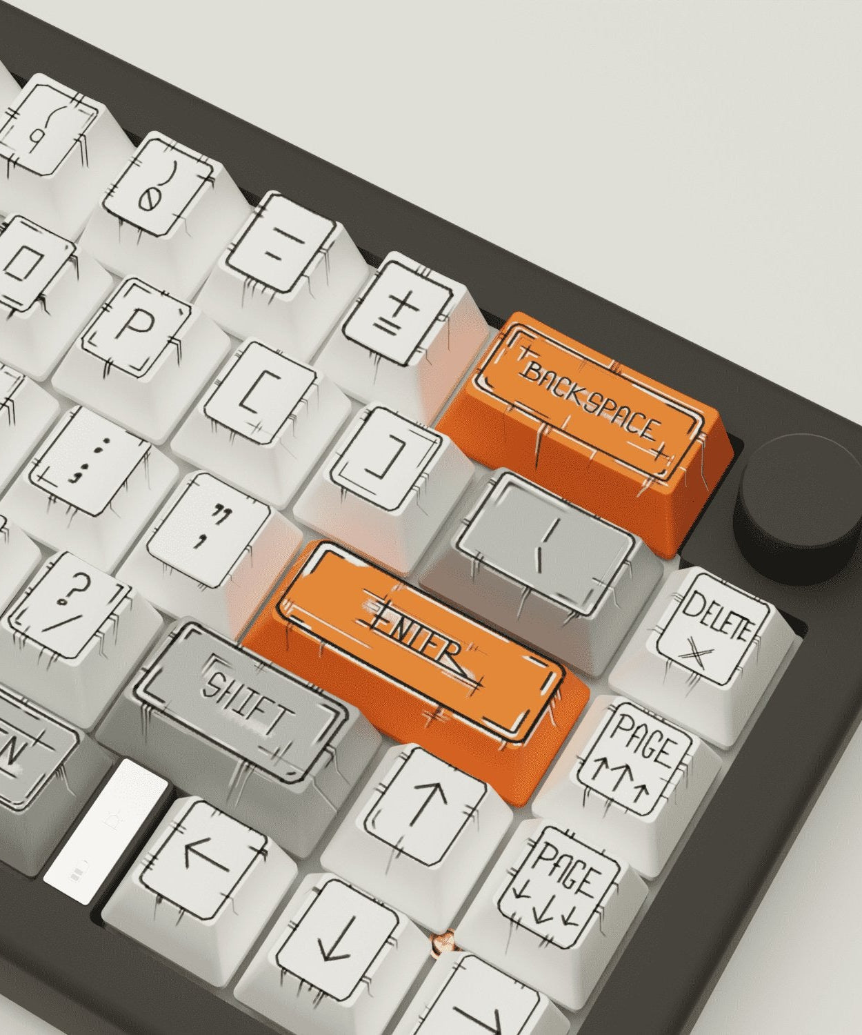 Marker Design Keycaps and Mechanical Keyboard