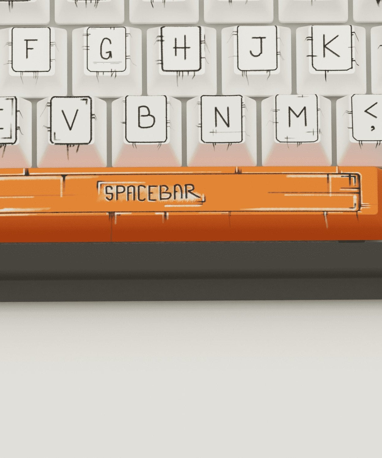 Marker Design Keycaps and Mechanical Keyboard