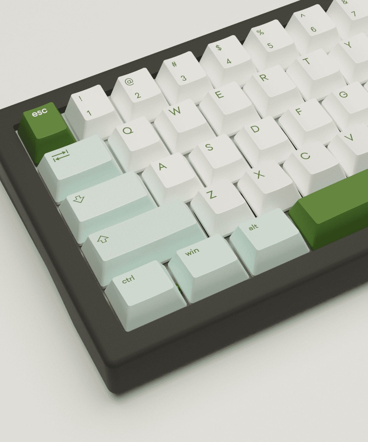 Matcha Design Keycaps and Mechanical Keyboard