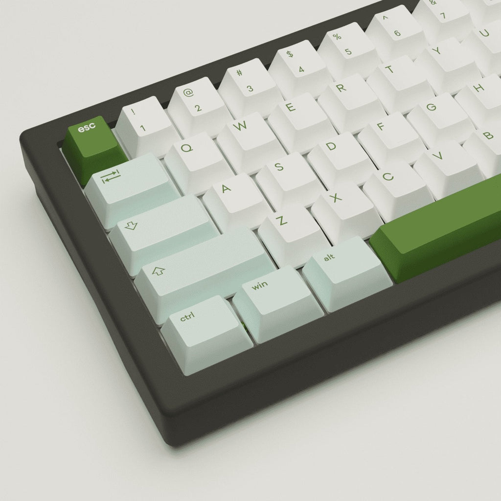 Matcha Design Keycaps and Mechanical Keyboard