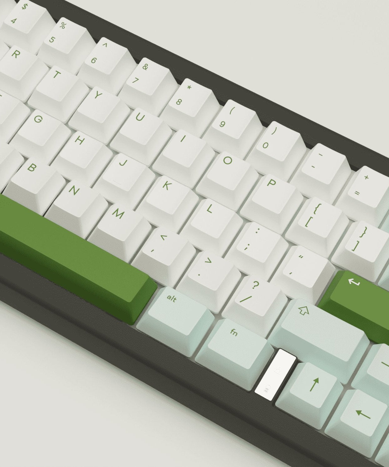 Matcha Design Keycaps and Mechanical Keyboard