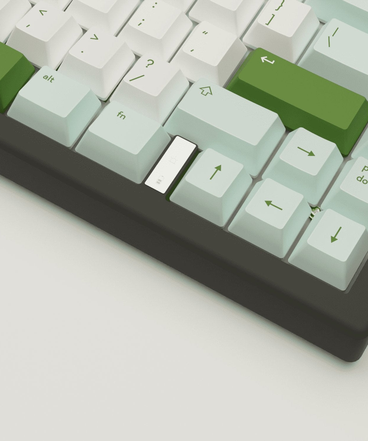 Matcha Design Keycaps and Mechanical Keyboard