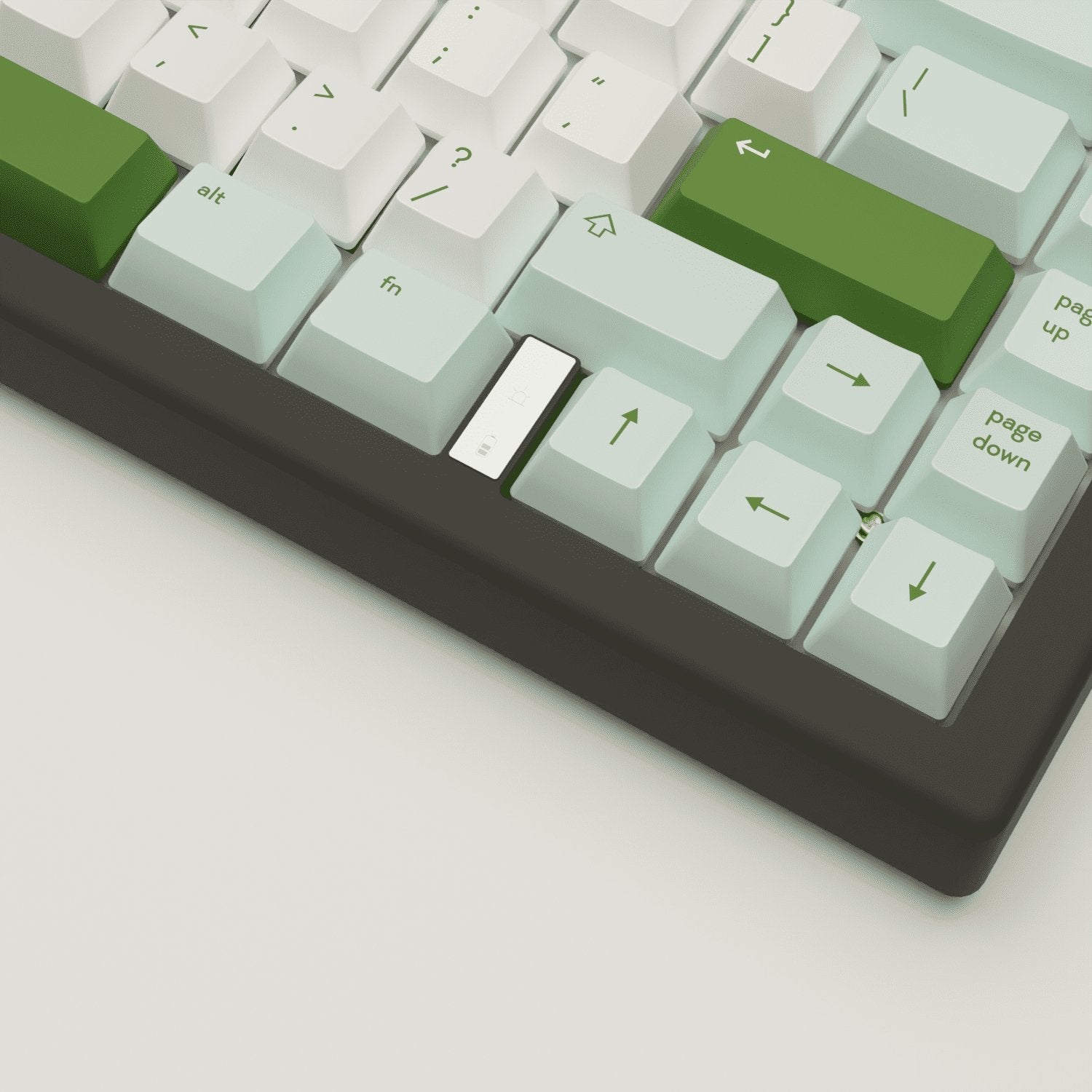Matcha Design Keycaps and Mechanical Keyboard