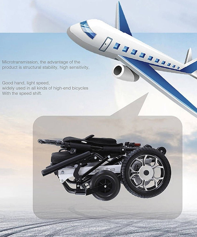 Mate Lightweight 250LBS Foldable Electric Dual Motor Power Motorized Mobility Wheelchair (SAK79245)