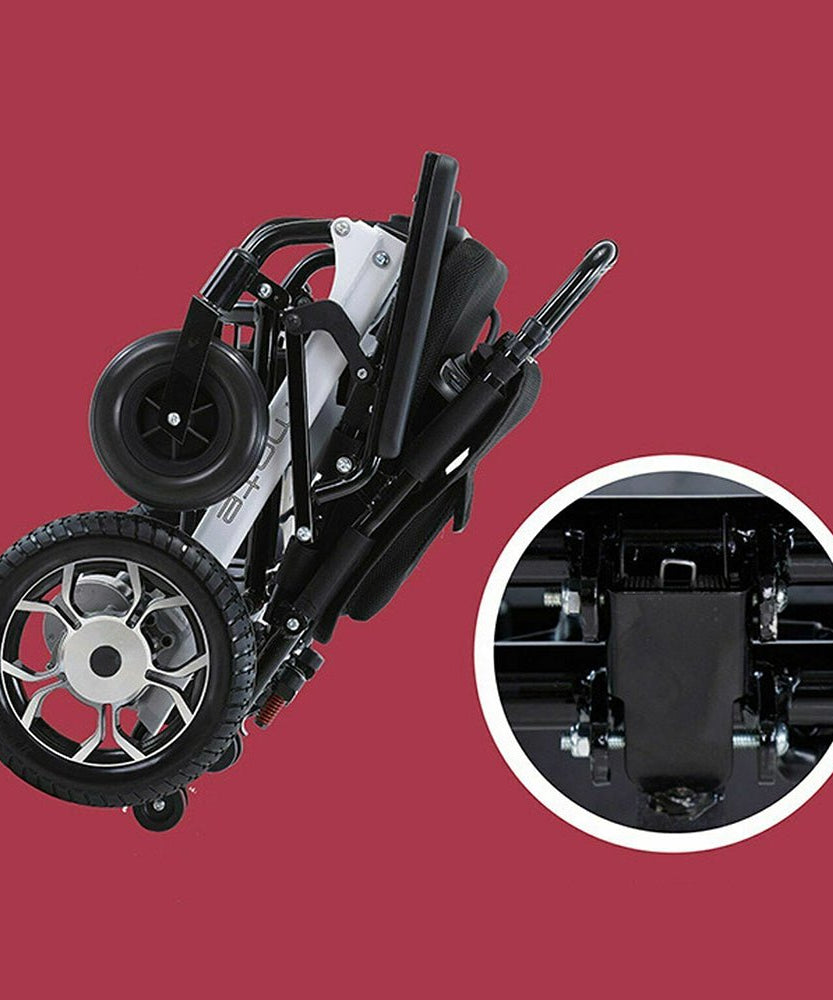 Mate Lightweight 250LBS Foldable Electric Dual Motor Power Motorized Mobility Wheelchair (SAK79245)