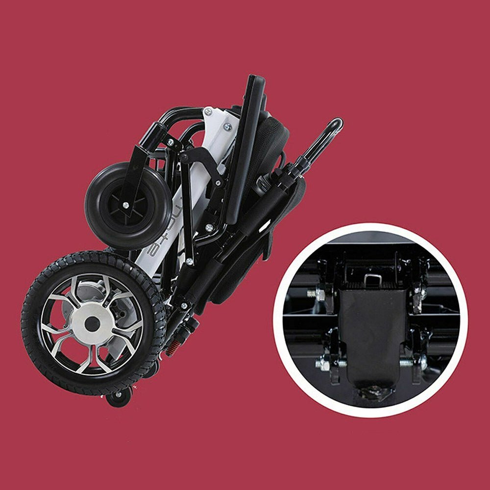 Mate Lightweight 250LBS Foldable Electric Dual Motor Power Motorized Mobility Wheelchair (SAK79245)