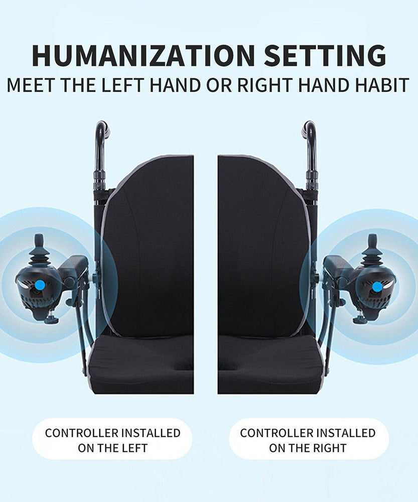 Mate Lightweight 250LBS Foldable Electric Dual Motor Power Motorized Mobility Wheelchair (SAK79245)