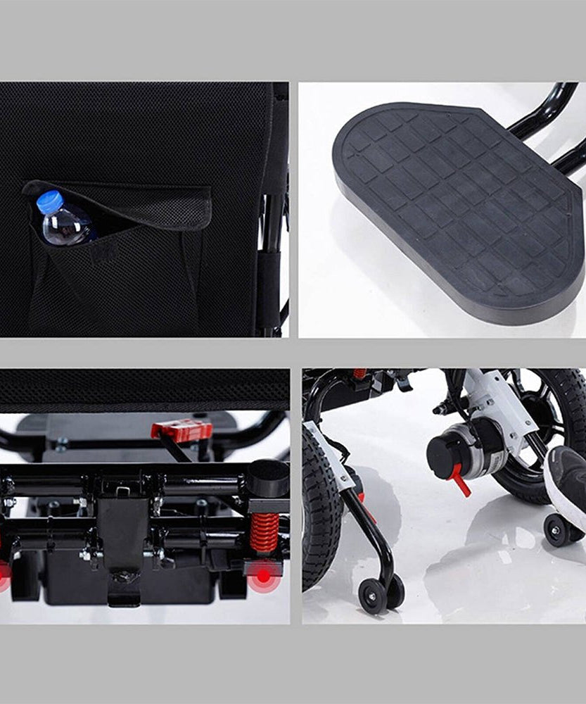 Mate Lightweight 250LBS Foldable Electric Dual Motor Power Motorized Mobility Wheelchair (SAK79245)