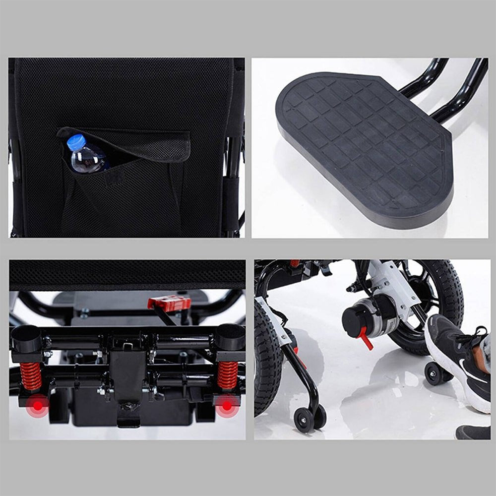 Mate Lightweight 250LBS Foldable Electric Dual Motor Power Motorized Mobility Wheelchair (SAK79245)