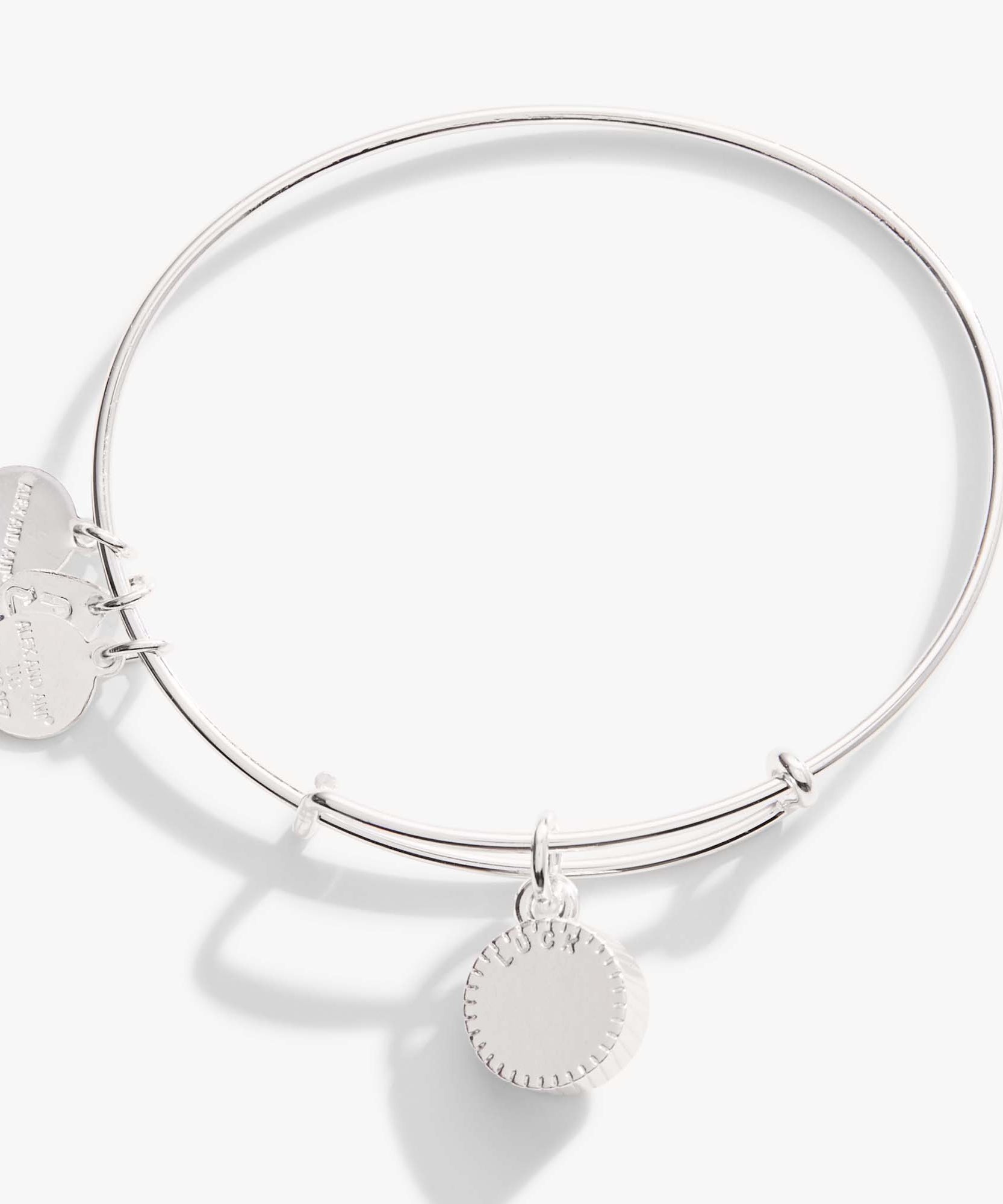 May Birthstone Charm Bangle, Emerald