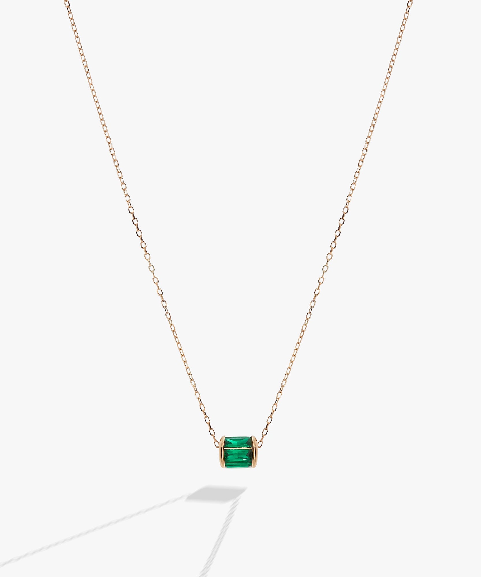 May Birthstone Precious Pendant Necklace