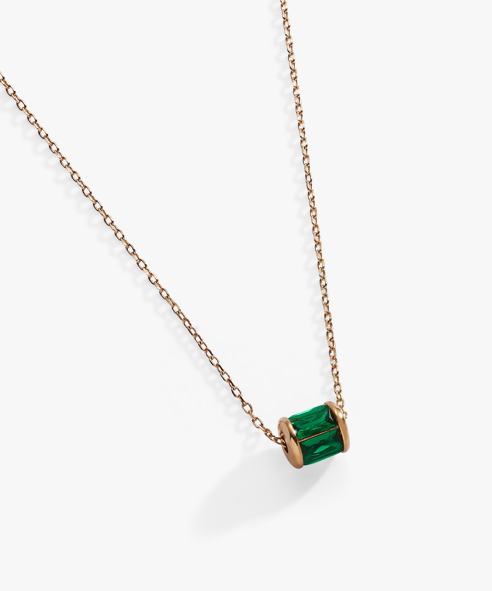 May Birthstone Precious Pendant Necklace