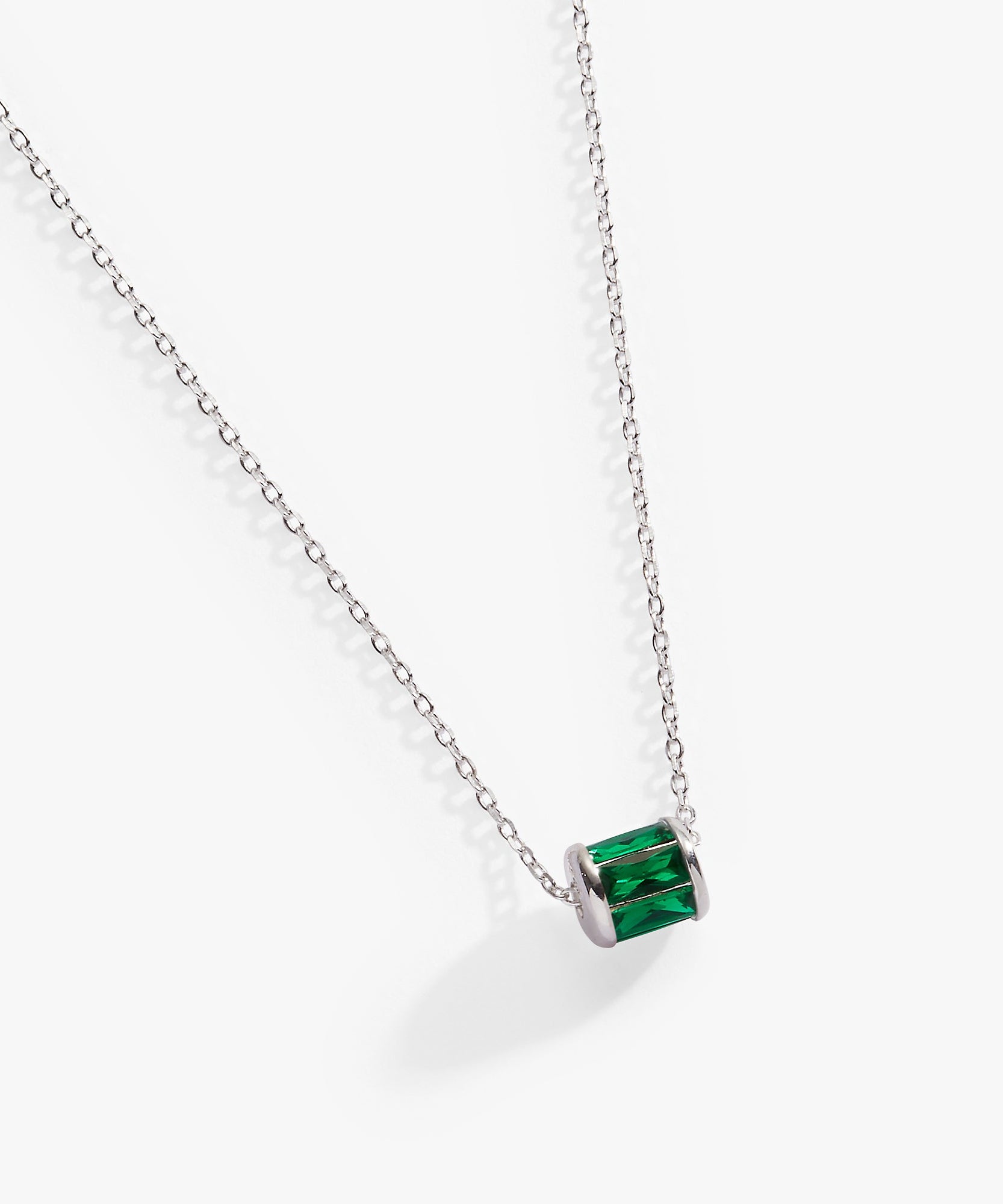 May Birthstone Precious Pendant Necklace