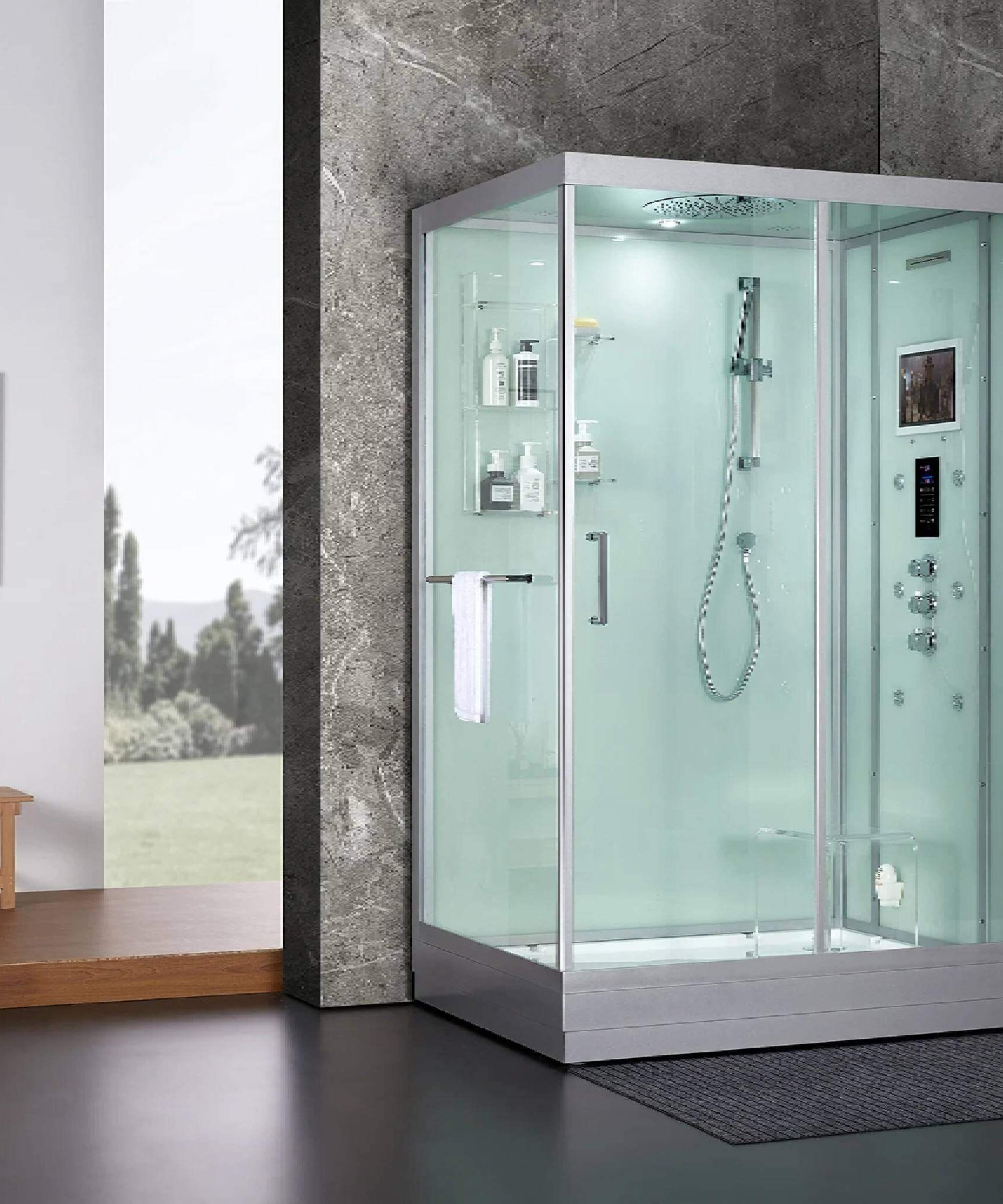 Maya Bath Platinum Anzio Steam Shower With Ozone Sterilization System (SAK15942)