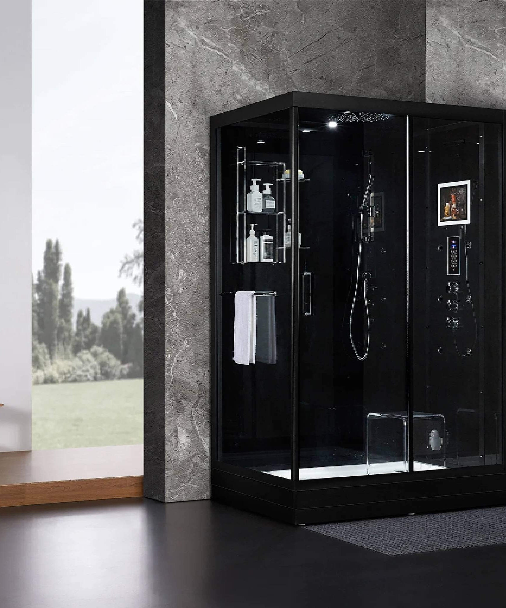 Maya Bath Platinum Anzio Steam Shower With Ozone Sterilization System (SAK15942)