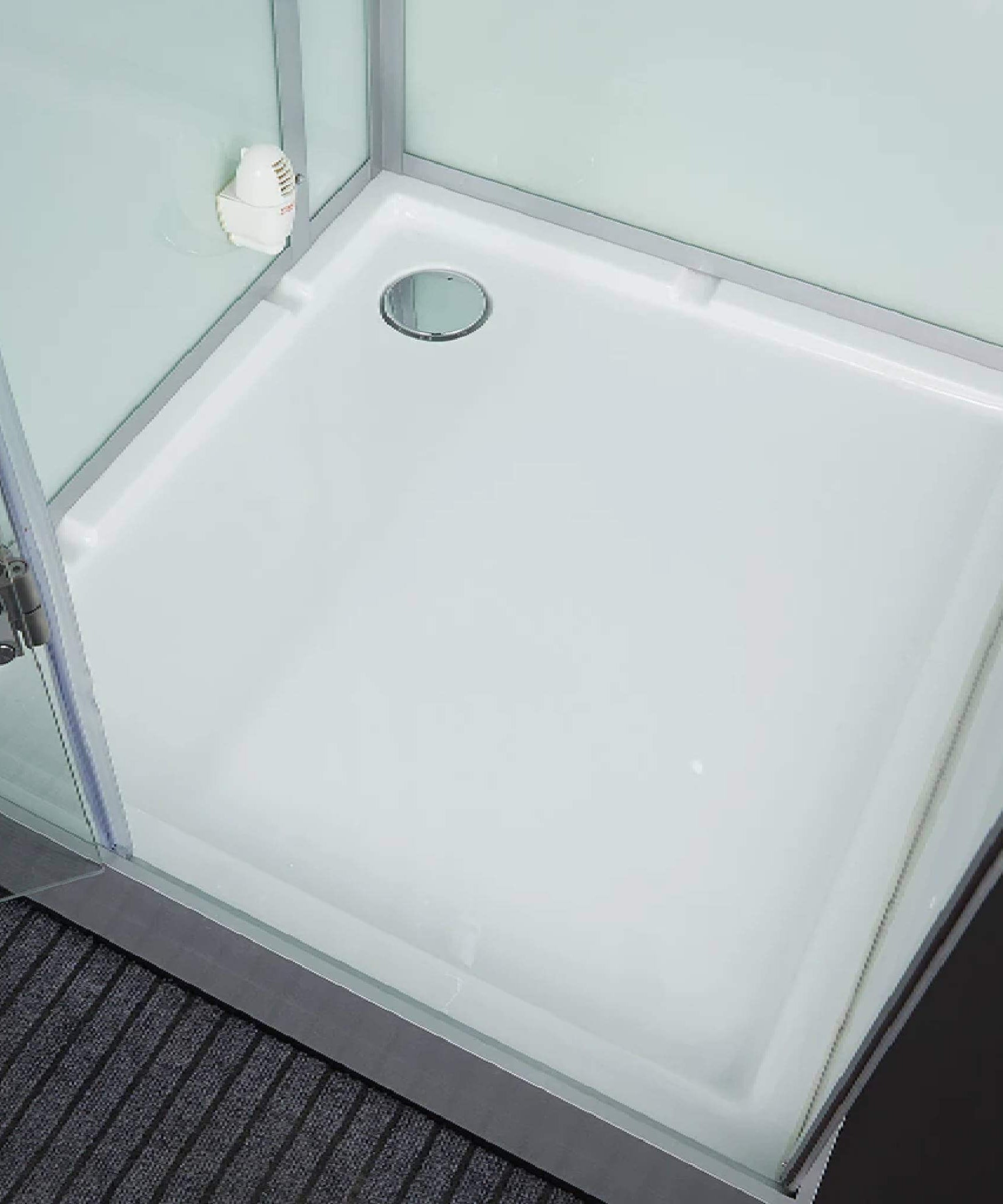 Maya Bath Platinum Arrezo Steam Shower With Rainfall Ceiling Shower (SAK75924)