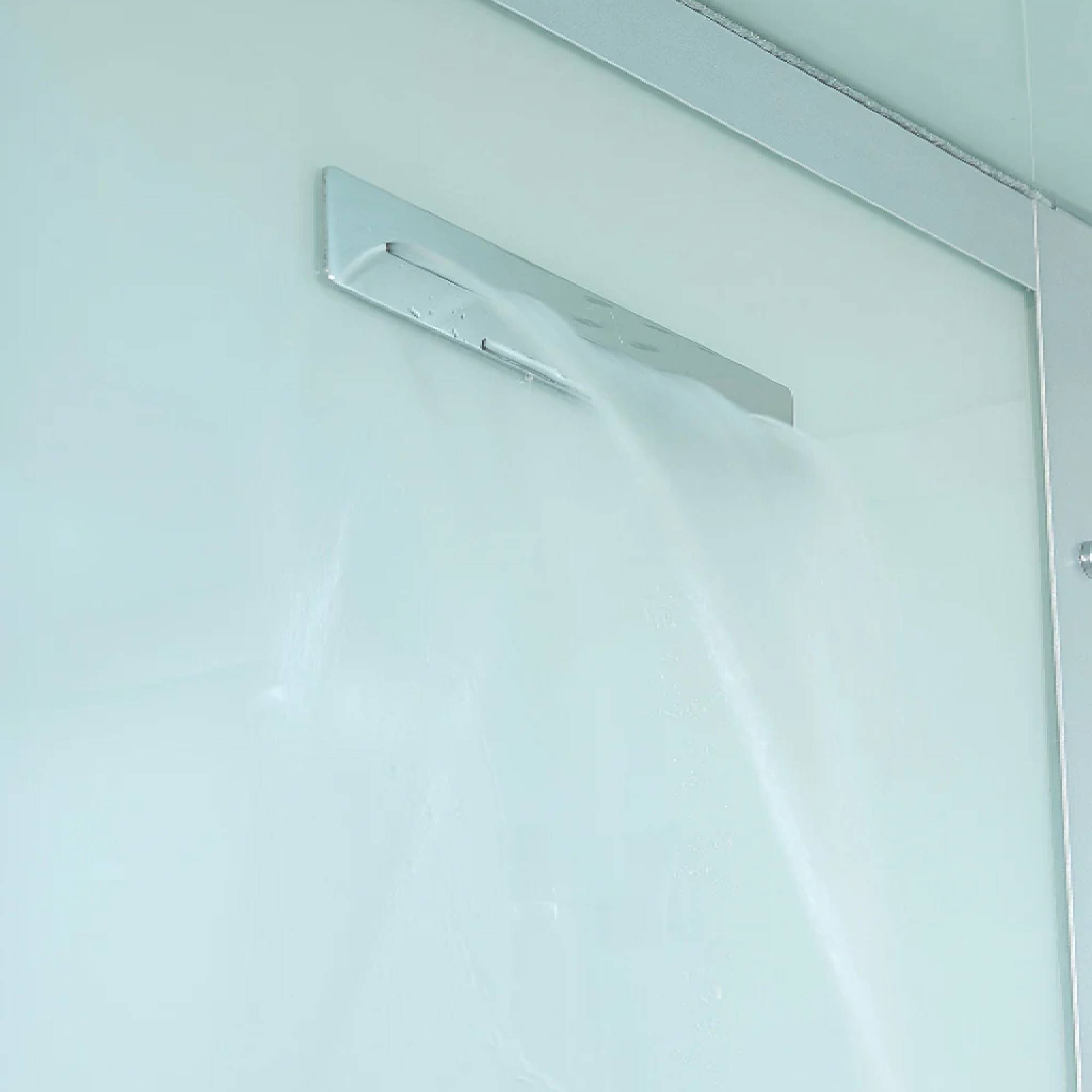 Maya Bath Platinum Arrezo Steam Shower With Rainfall Ceiling Shower (SAK75924)