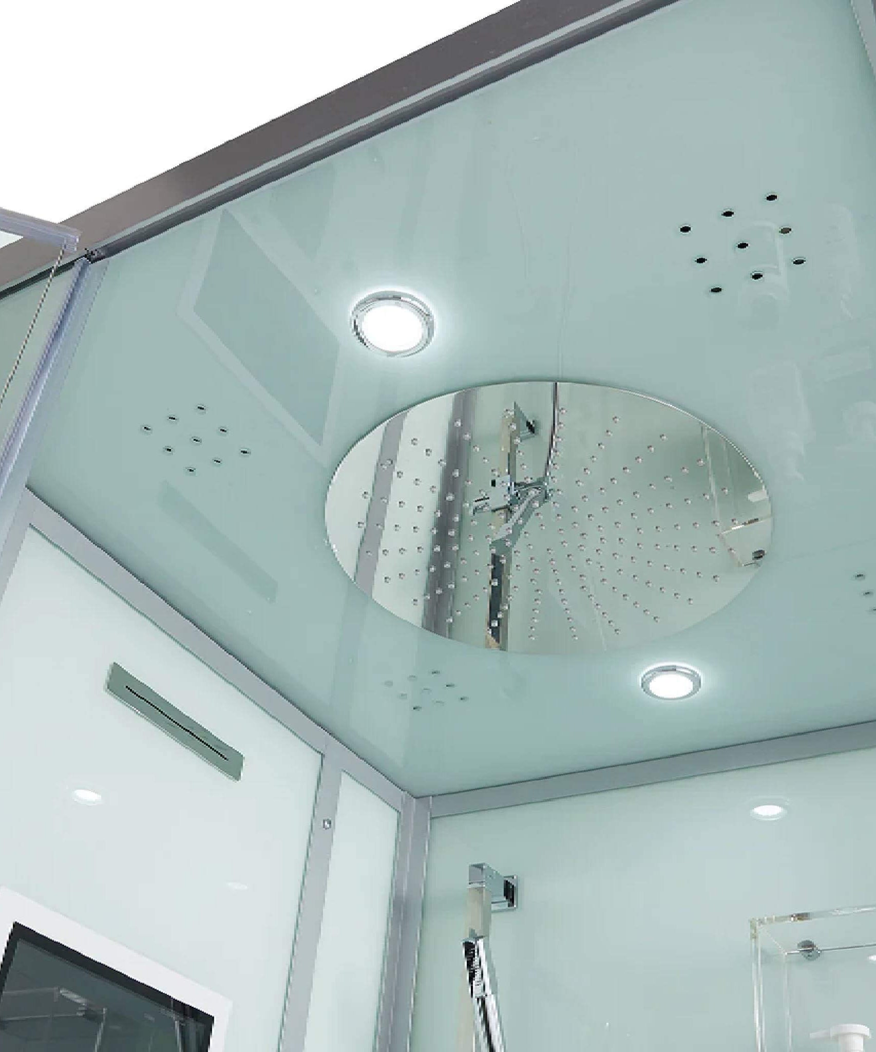 Maya Bath Platinum Arrezo Steam Shower With Rainfall Ceiling Shower (SAK75924)