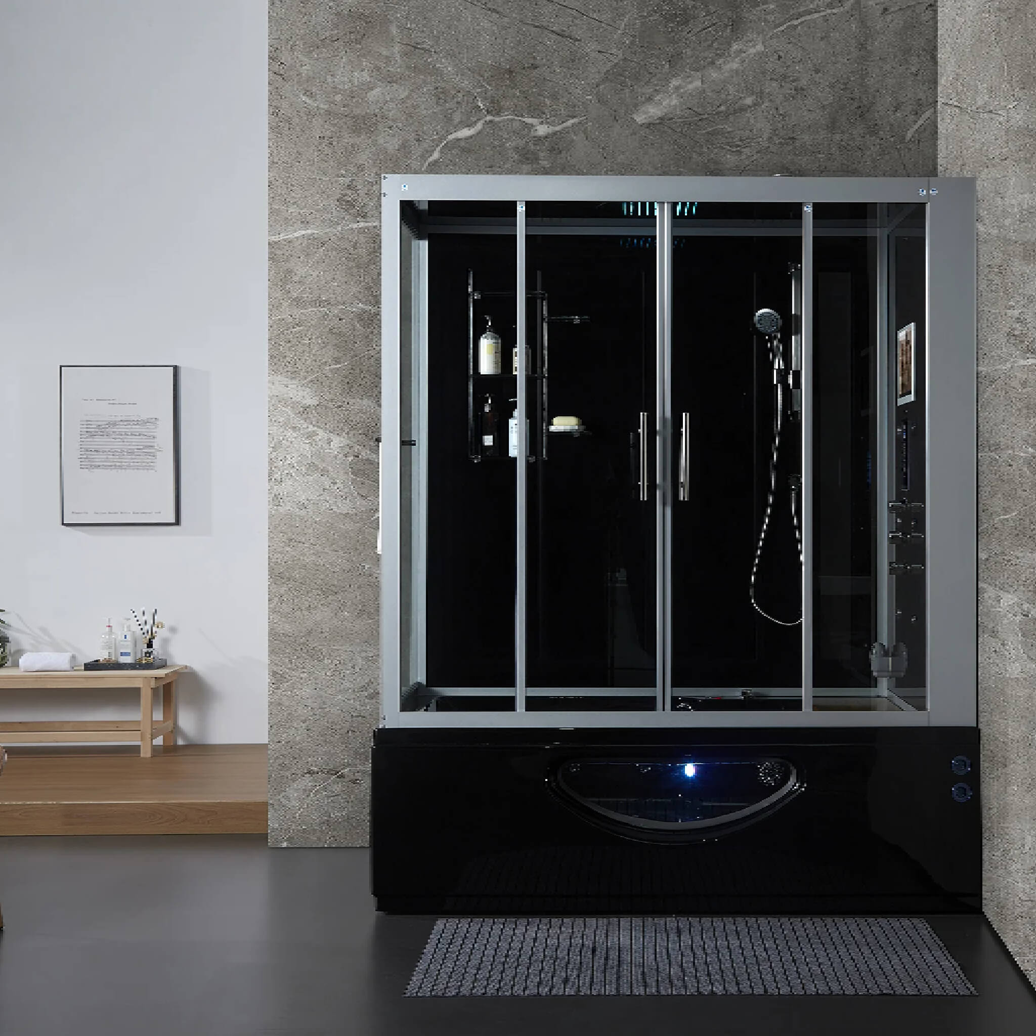 Maya Bath Platinum Catania Steam Shower With 6 Acupuncture Jets (SAK42985)