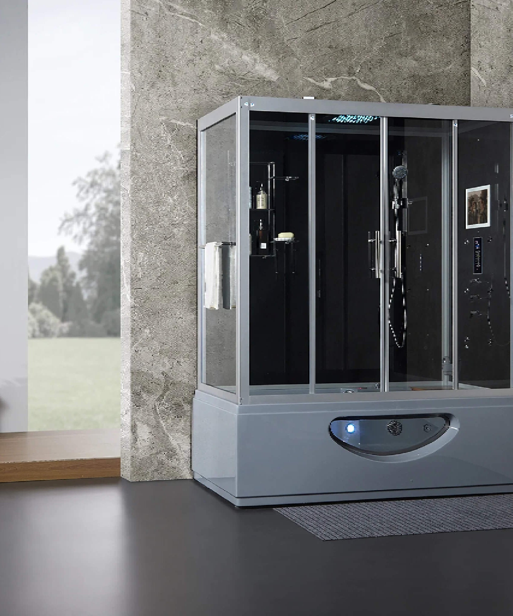 Maya Bath Platinum Catania Steam Shower With 6 Acupuncture Jets (SAK42985)