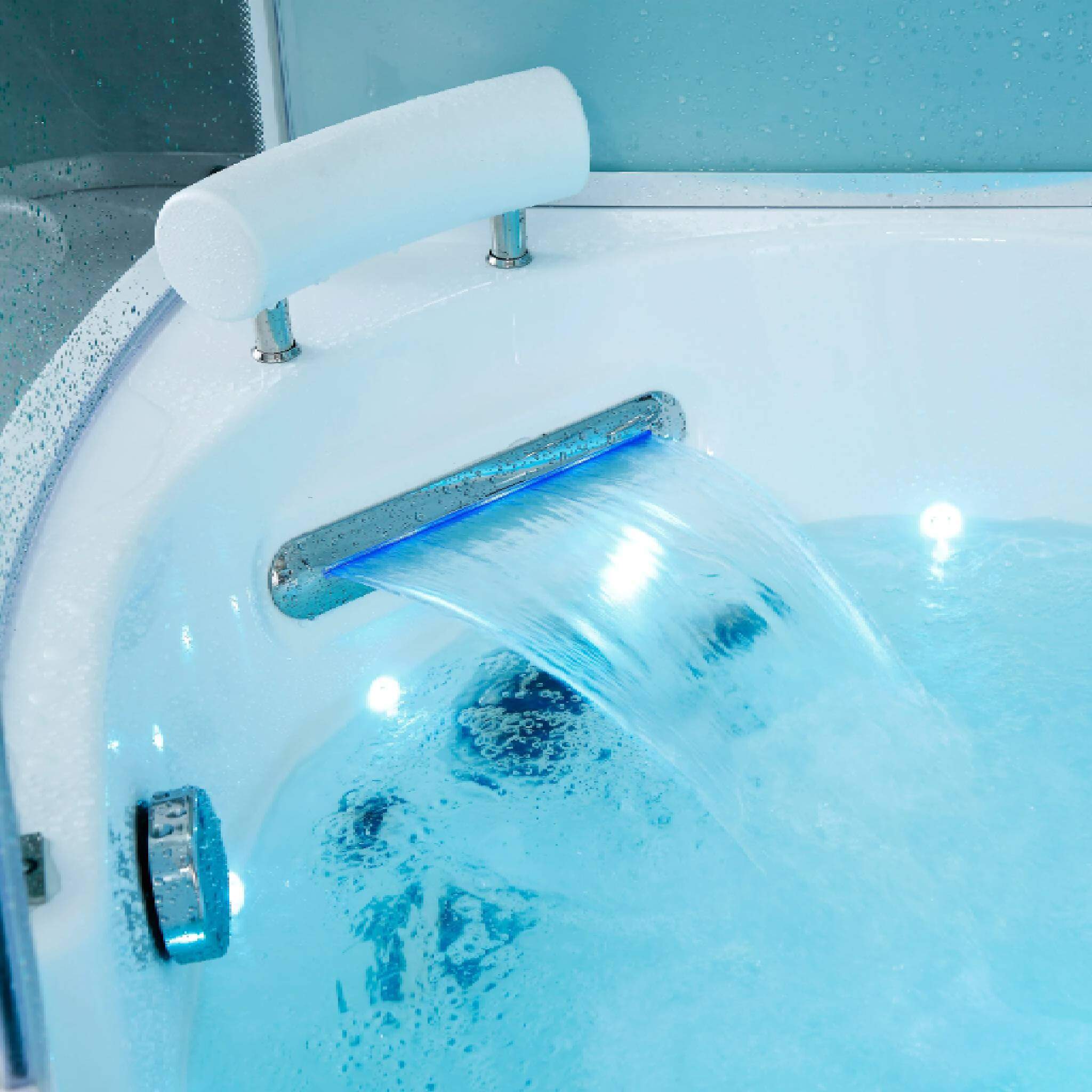 Maya Bath Platinum Comfort Steam Shower With Whirlpool Bathtub [2025 Edition] (SAK93561)