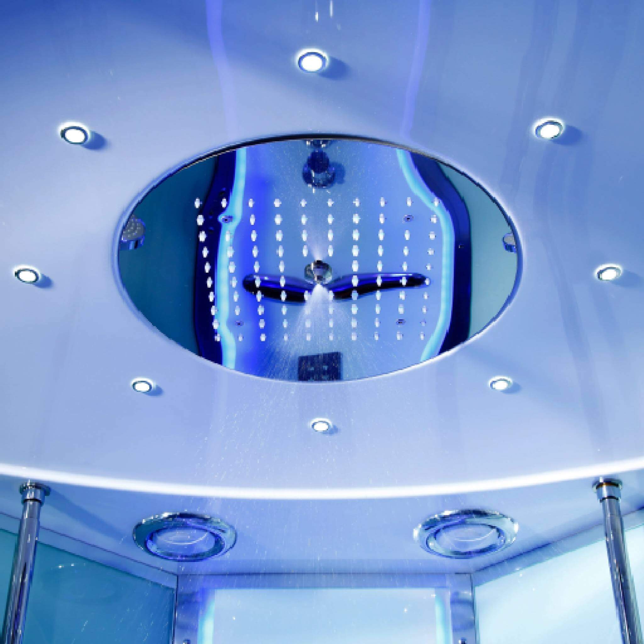 Maya Bath Platinum Comfort Steam Shower With Whirlpool Bathtub [2025 Edition] (SAK93561)