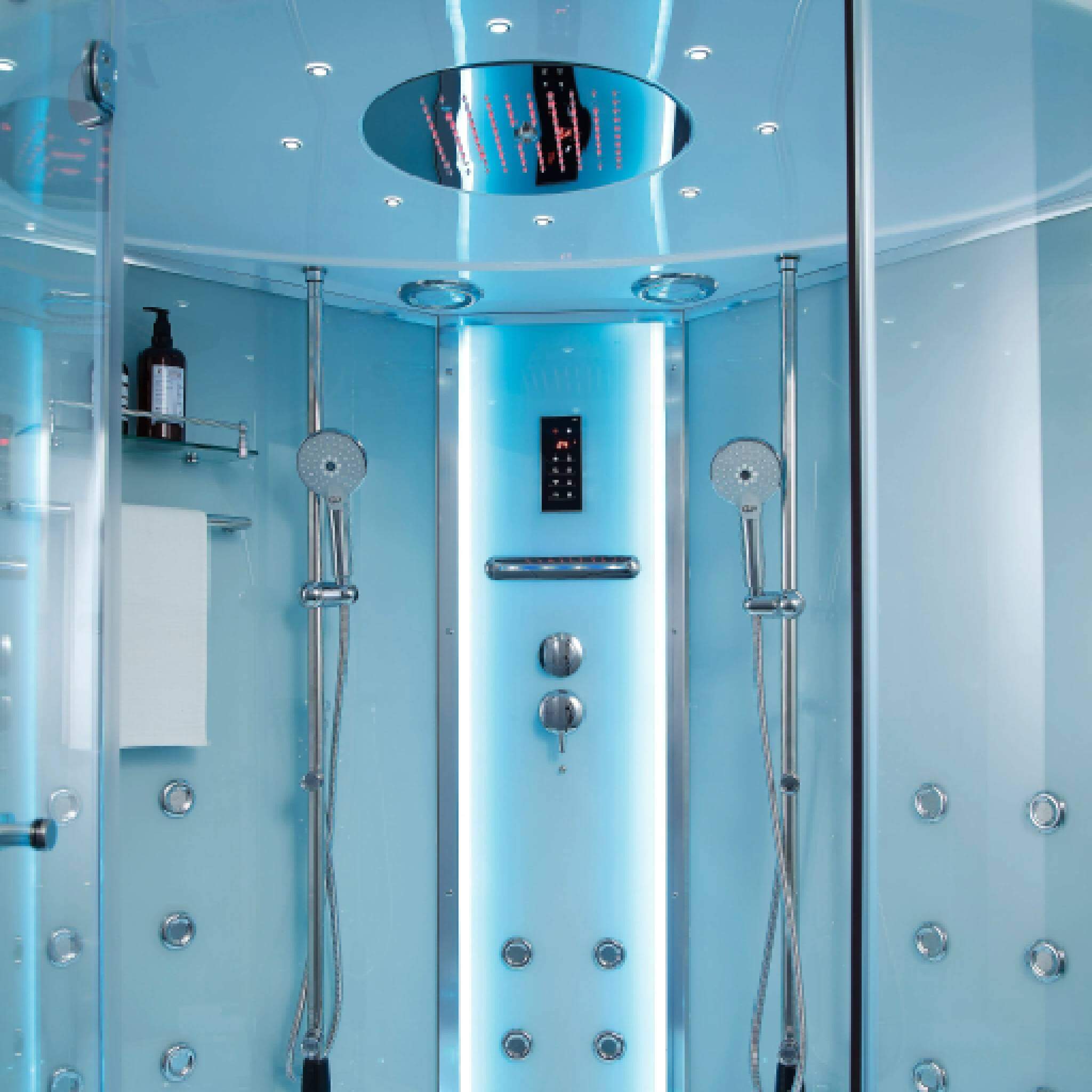 Maya Bath Platinum Comfort Steam Shower With Whirlpool Bathtub [2025 Edition] (SAK93561)