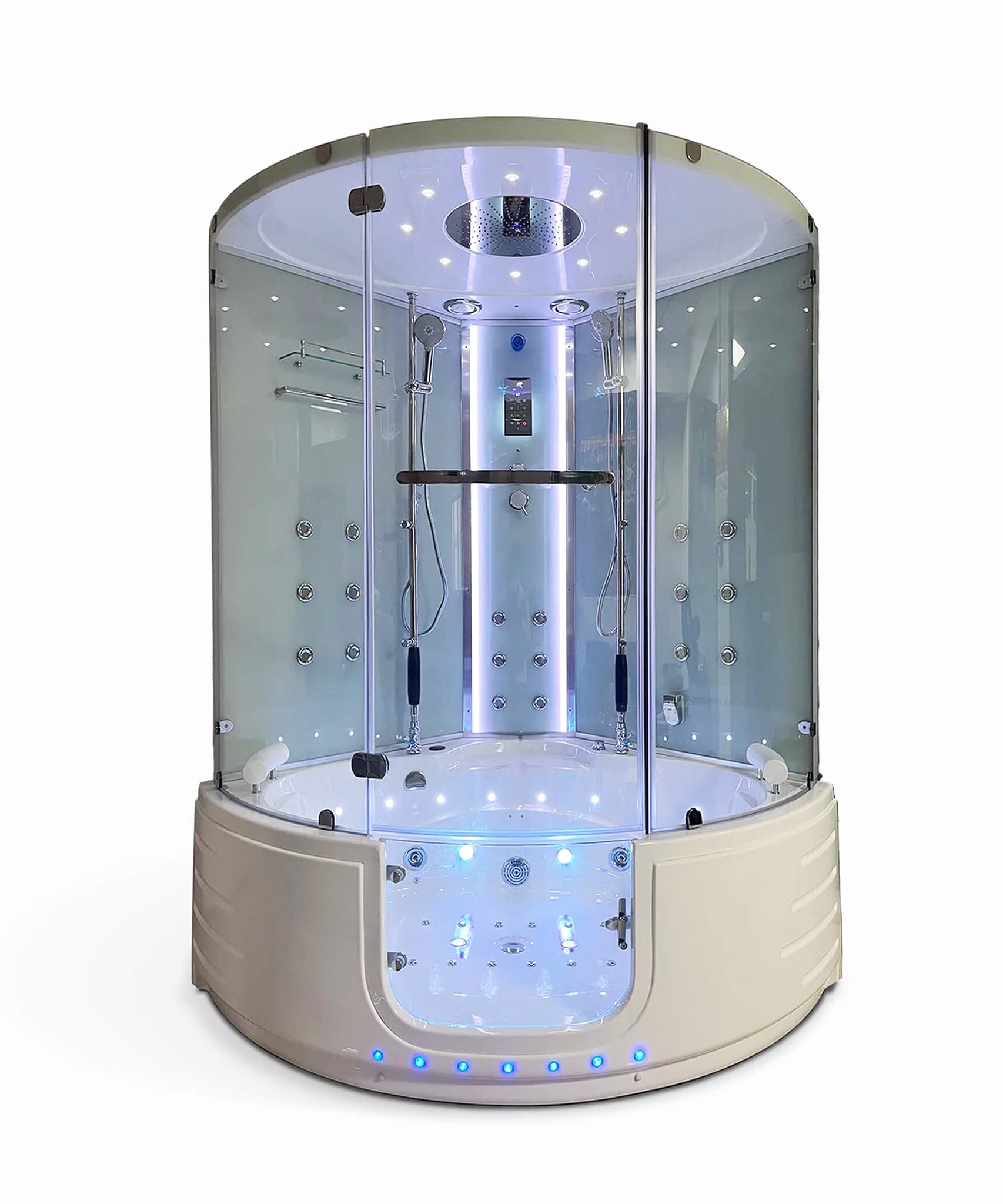 Maya Bath Platinum Comfort Steam Shower With Whirlpool Bathtub [2025 Edition] (SAK93561)