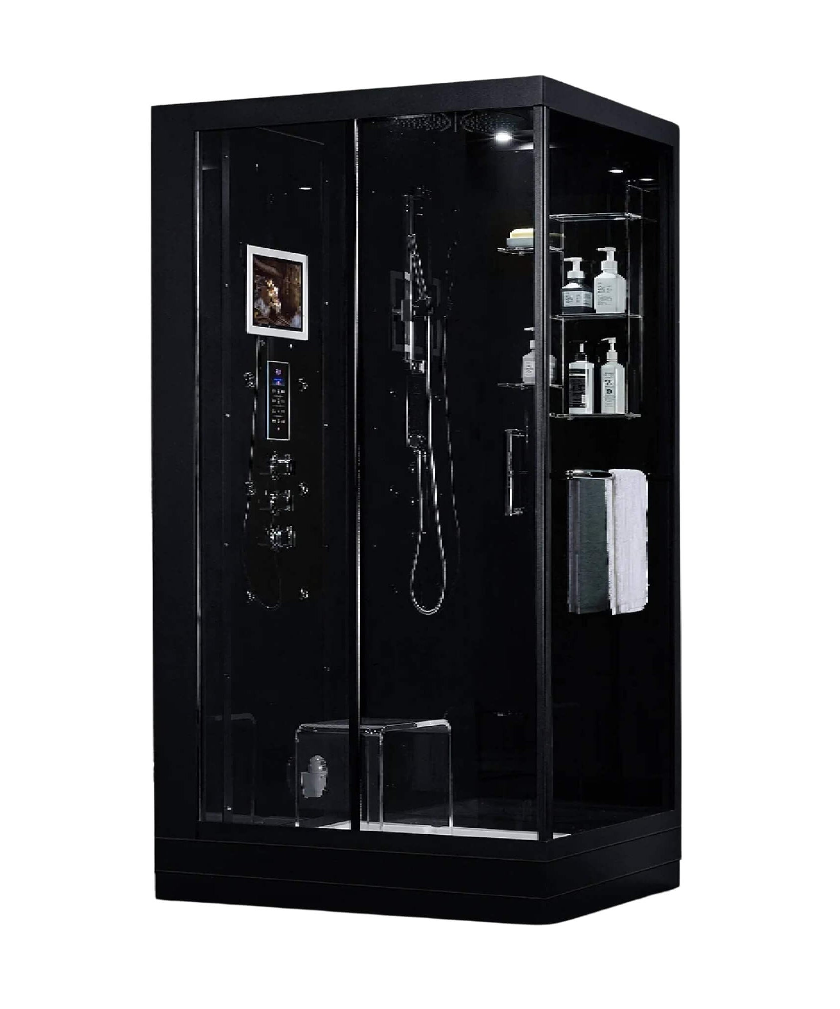 Maya Bath Platinum Lucca Steam Shower With LCD Touchscreen Controls (SAK27483)