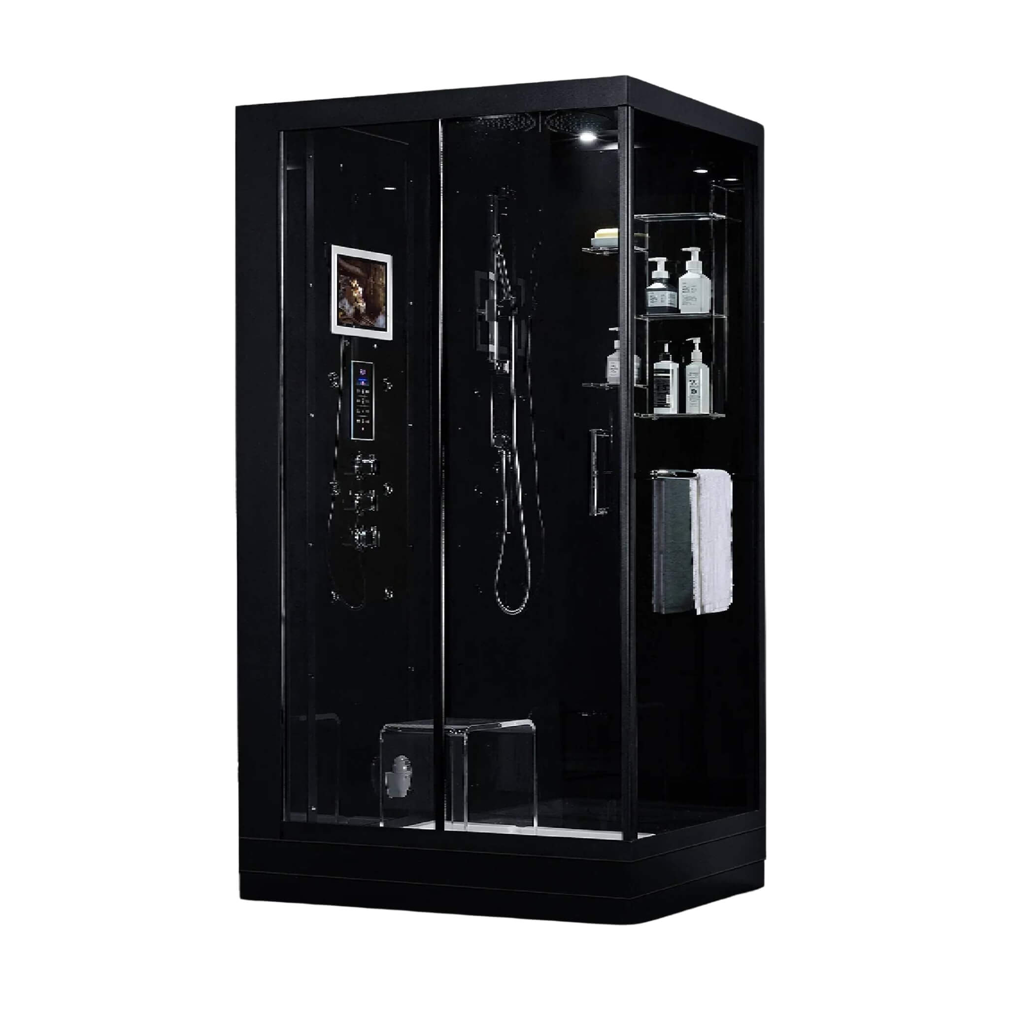 Maya Bath Platinum Lucca Steam Shower With LCD Touchscreen Controls (SAK27483)