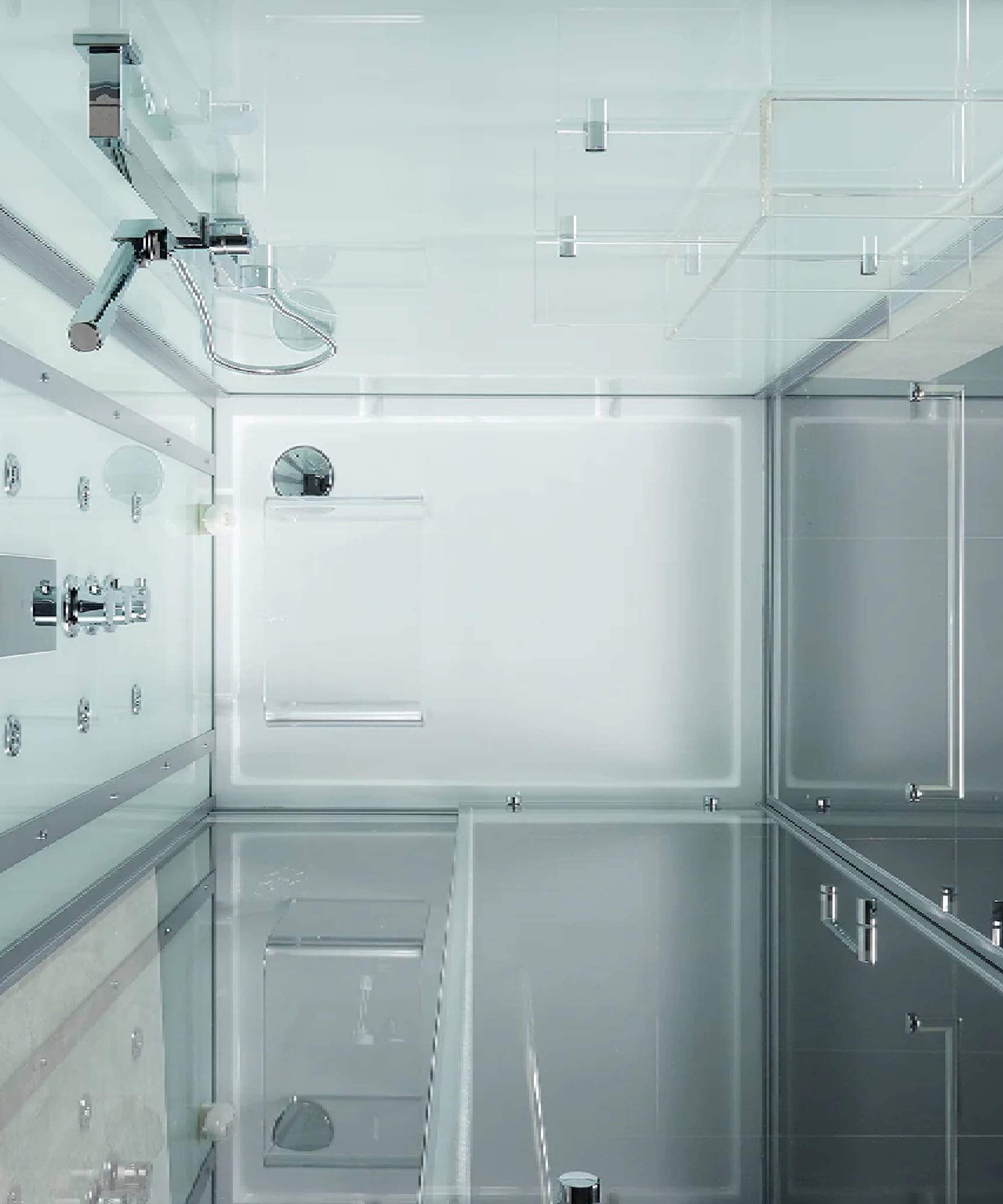 Maya Bath Platinum Lucca Steam Shower With LCD Touchscreen Controls (SAK27483)