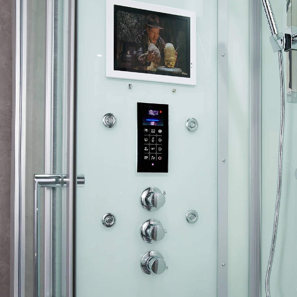 Maya Bath Platinum Lucca Steam Shower With LCD Touchscreen Controls (SAK27483)