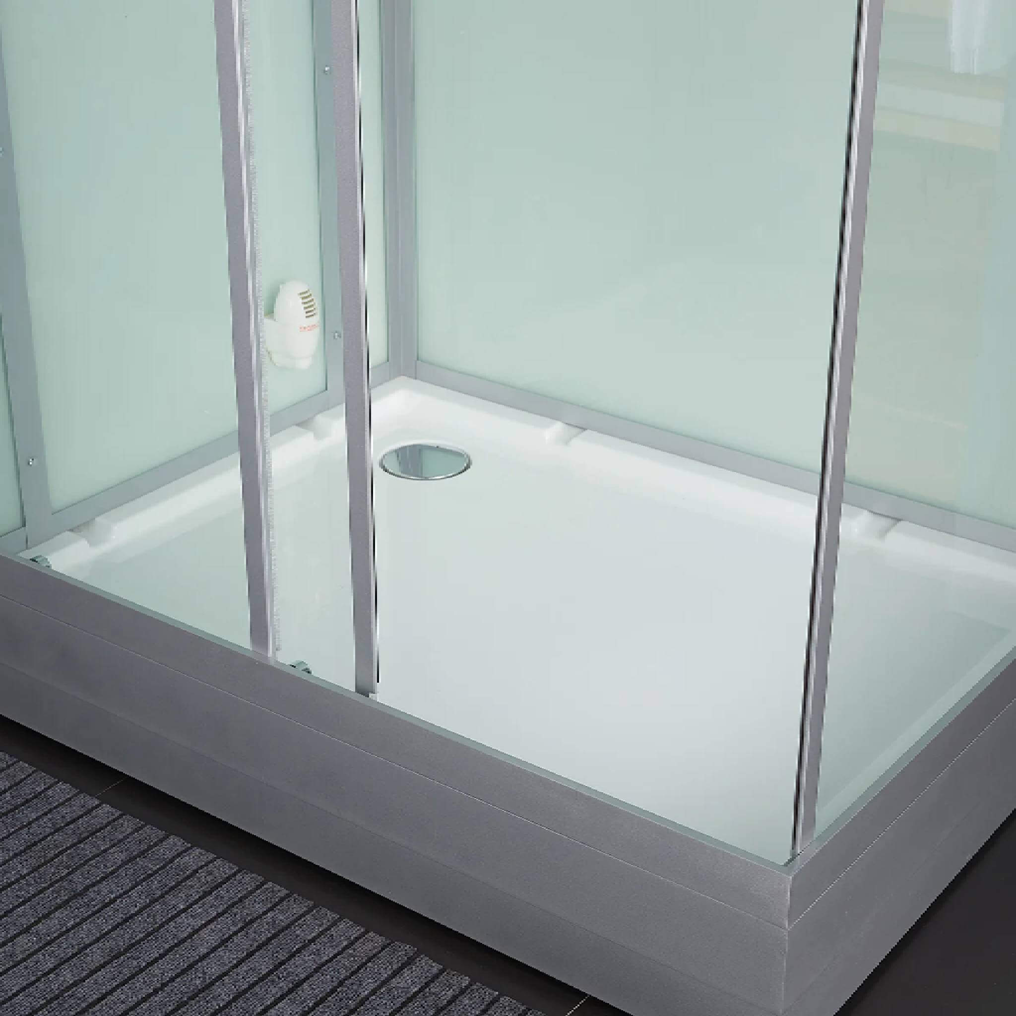 Maya Bath Platinum Lucca Steam Shower With LCD Touchscreen Controls (SAK27483)