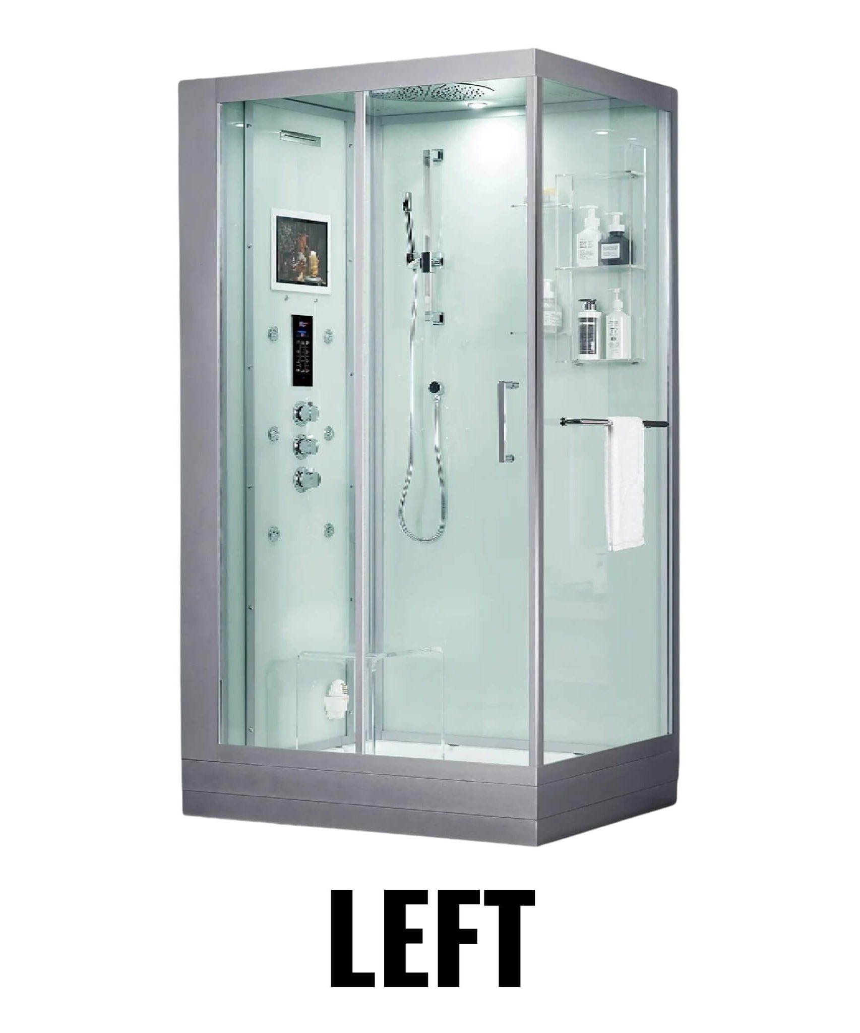 Maya Bath Platinum Lucca Steam Shower With LCD Touchscreen Controls (SAK27483)