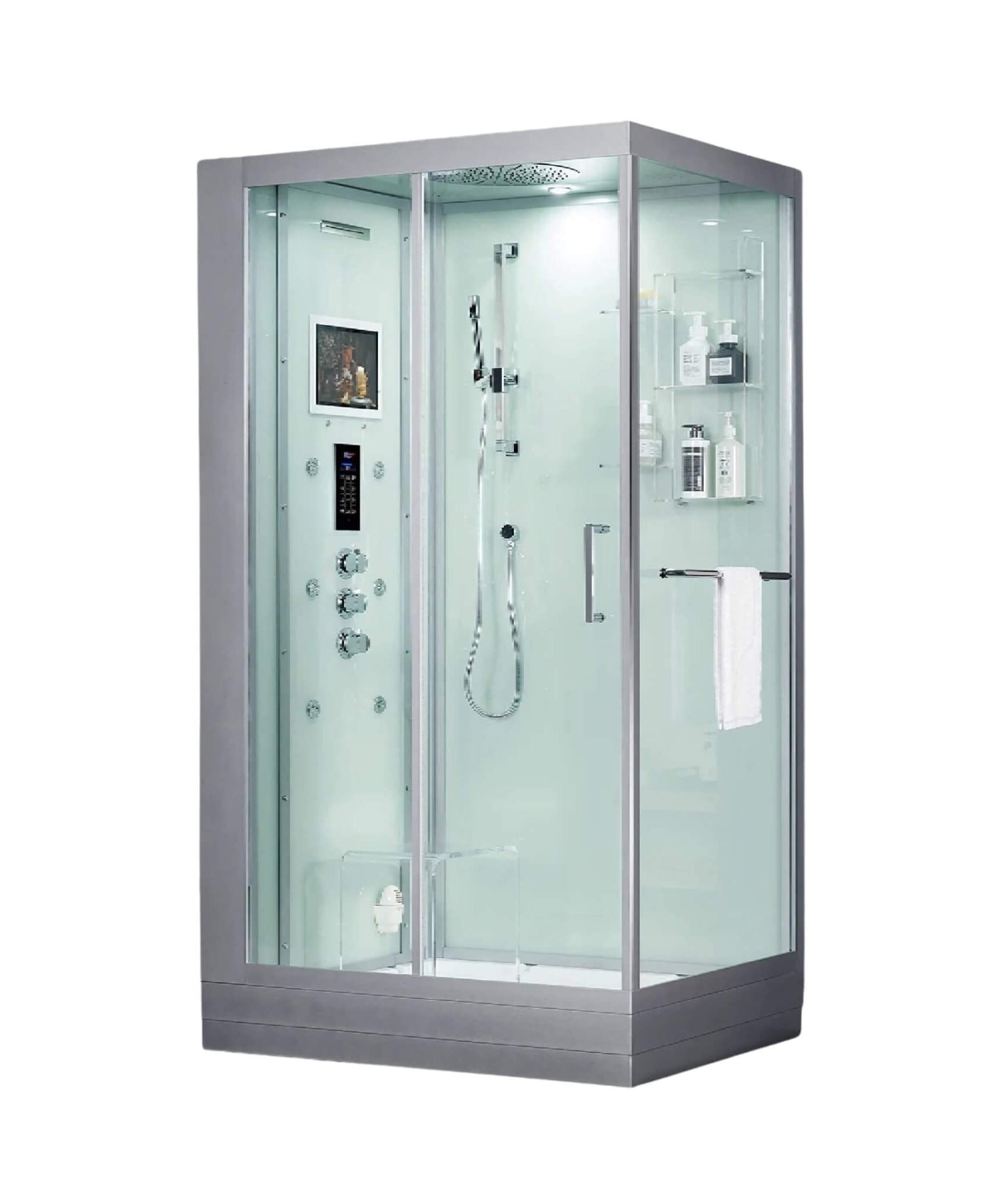 Maya Bath Platinum Lucca Steam Shower With LCD Touchscreen Controls (SAK27483)