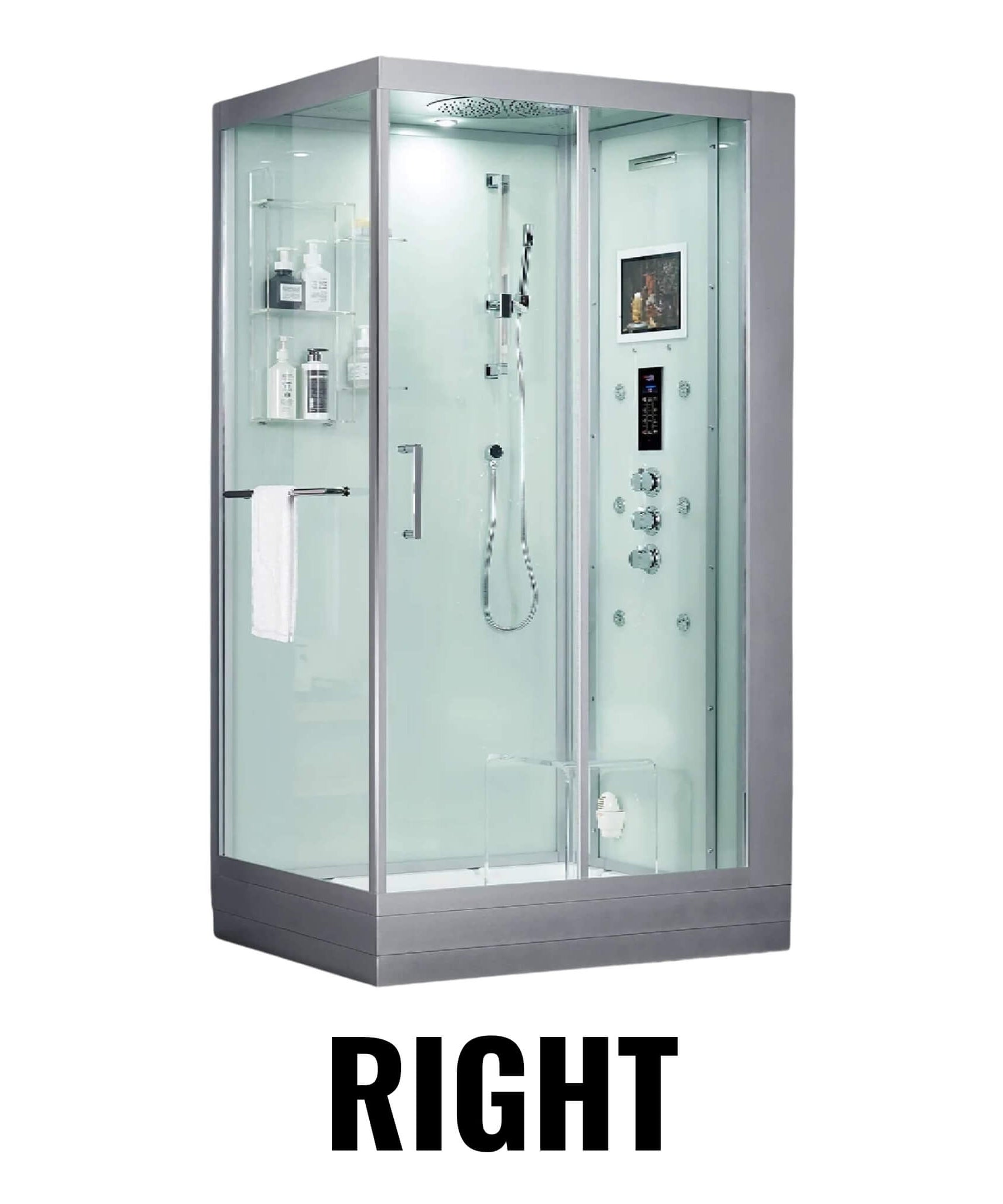 Maya Bath Platinum Lucca Steam Shower With LCD Touchscreen Controls (SAK27483)