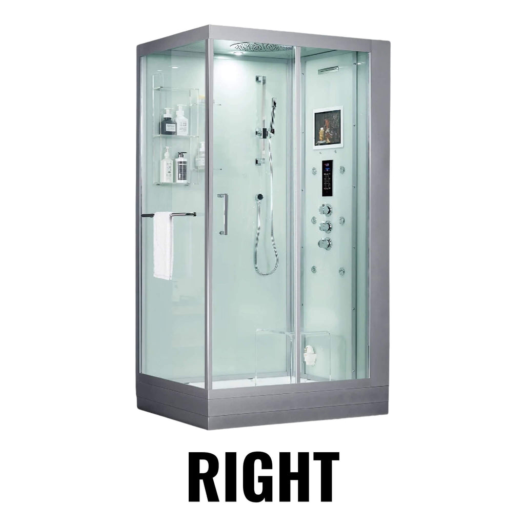 Maya Bath Platinum Lucca Steam Shower With LCD Touchscreen Controls (SAK27483)