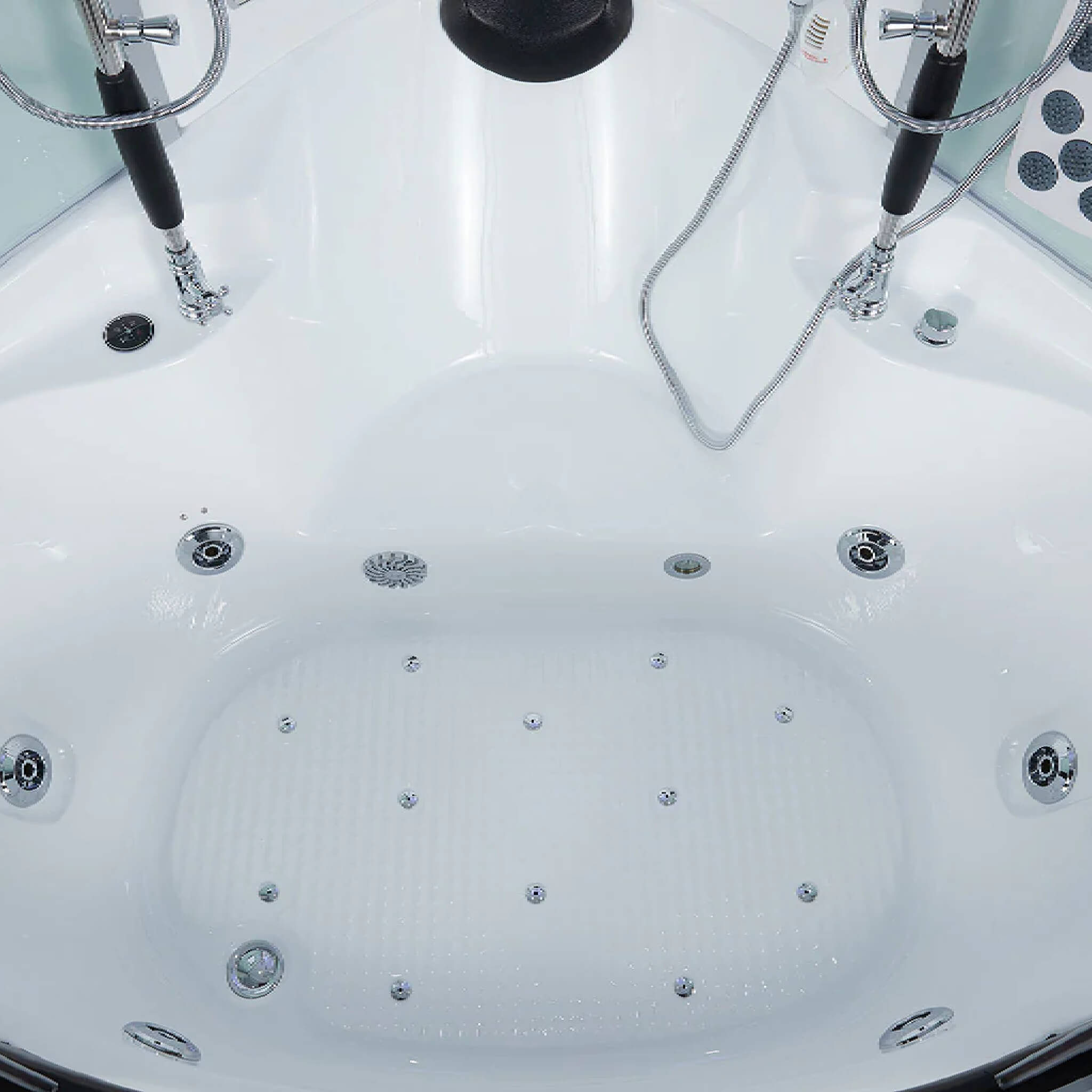 Maya Bath Platinum Superior Dampfdusche mit Fußmassagegerät (SAK57392)