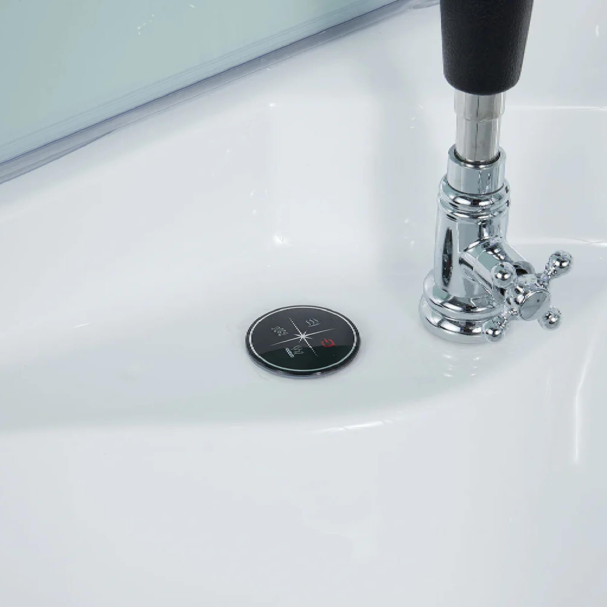 Maya Bath Platinum Superior Dampfdusche mit Fußmassagegerät (SAK57392)